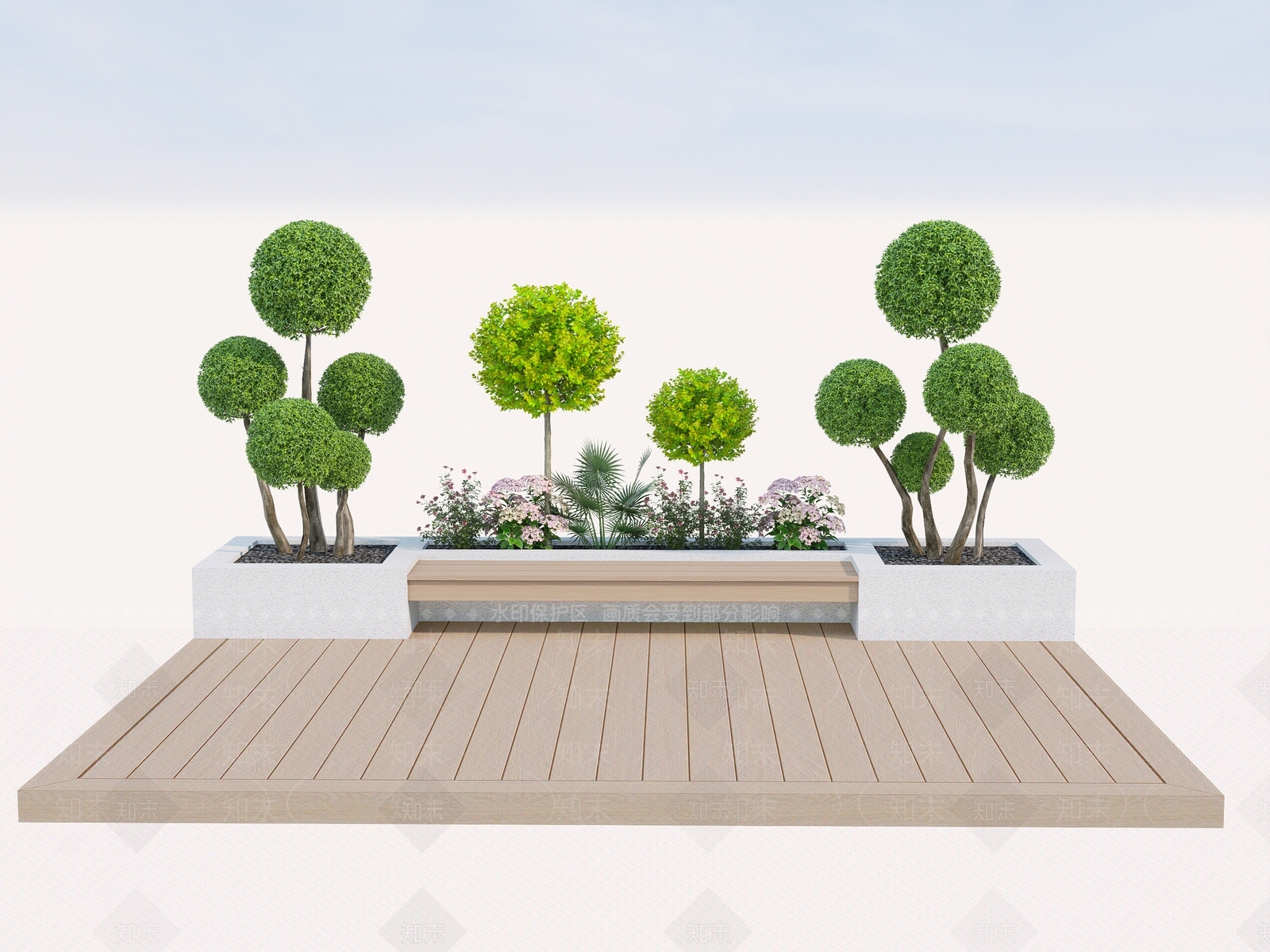植物组合SU模型下载【ID:1184200835】