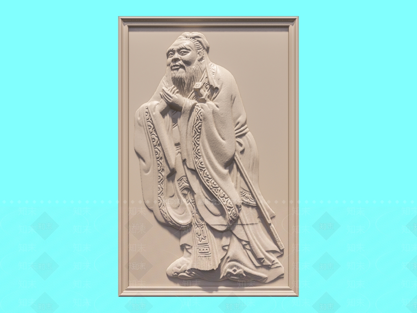 中式浮雕SU模型下载【ID:1184203917】