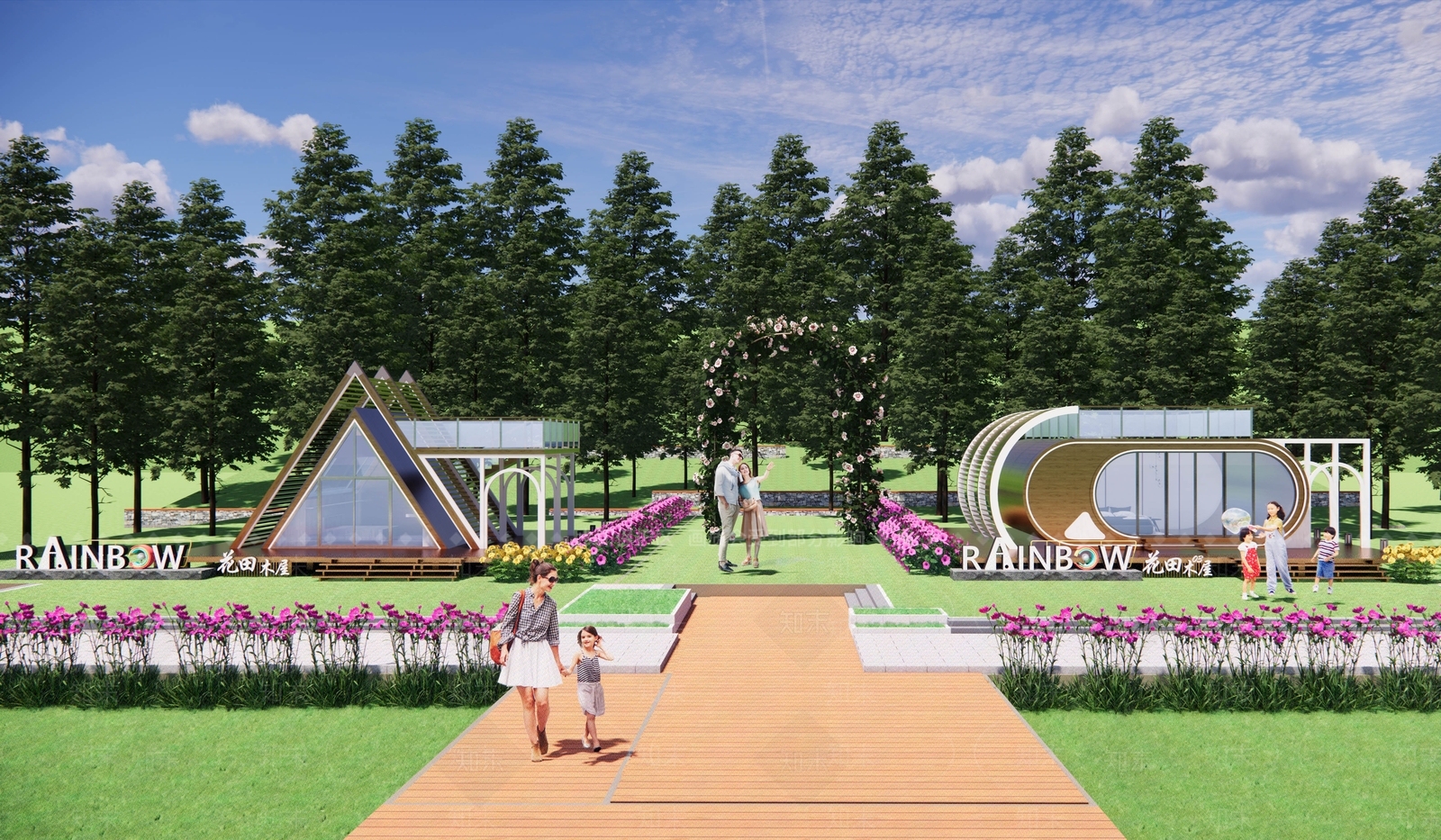 现代新中式其他景观小建筑SU模型下载【ID:1184205869】