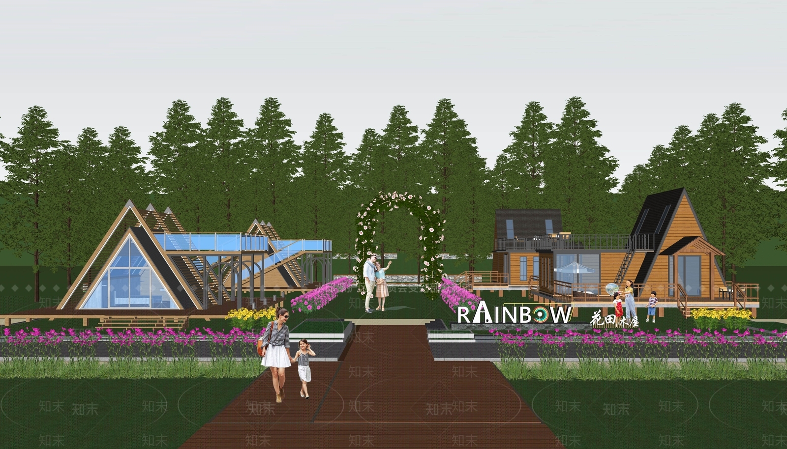 现代其他景观小建筑SU模型下载【ID:1184208436】