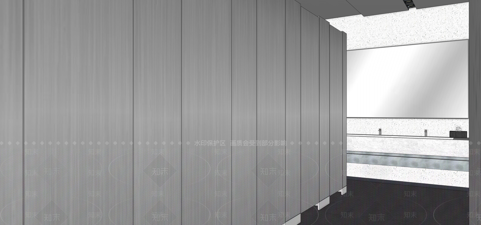 现代公共卫生间SU模型下载【ID:1184207297】