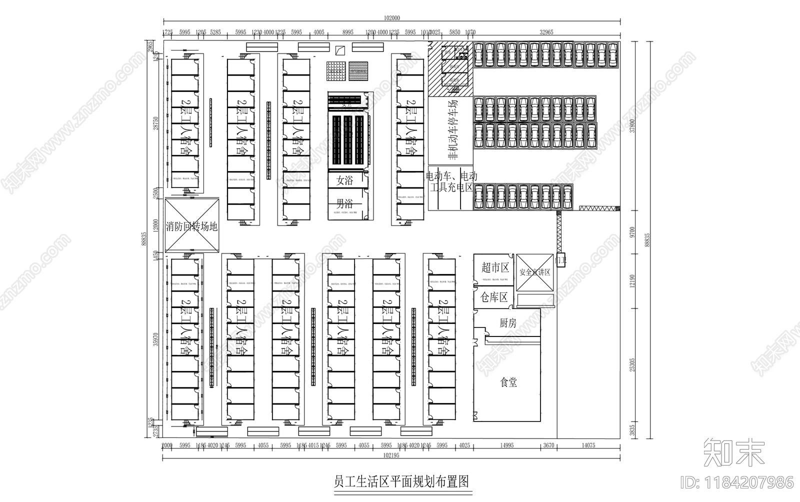 现代其他工装空间施工图下载【ID:1184207986】