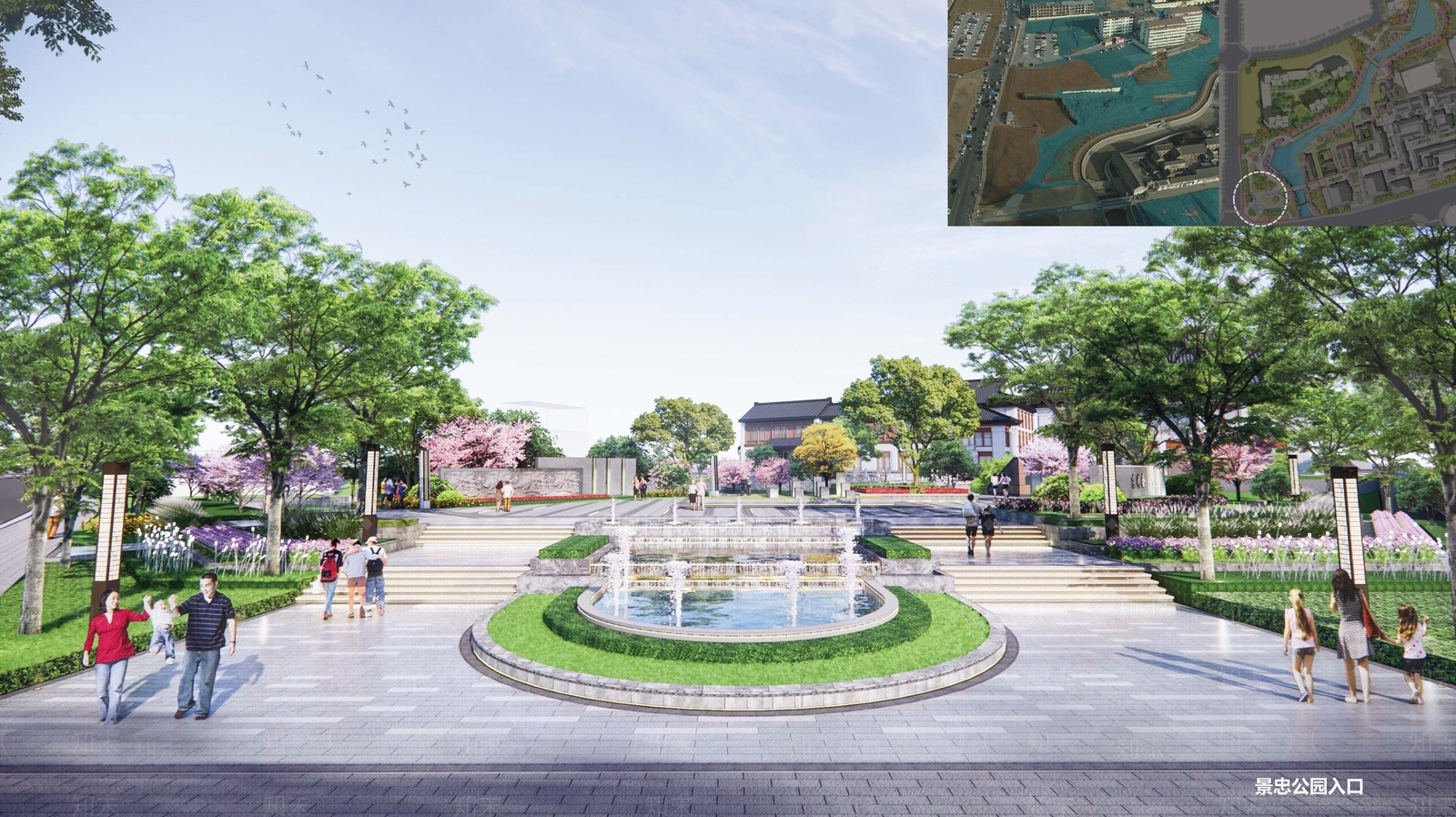 现代景观公园SU模型下载【ID:1184213496】