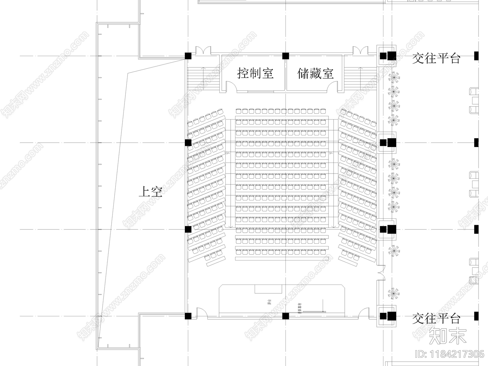 现代教室cad施工图下载【ID:1184217306】