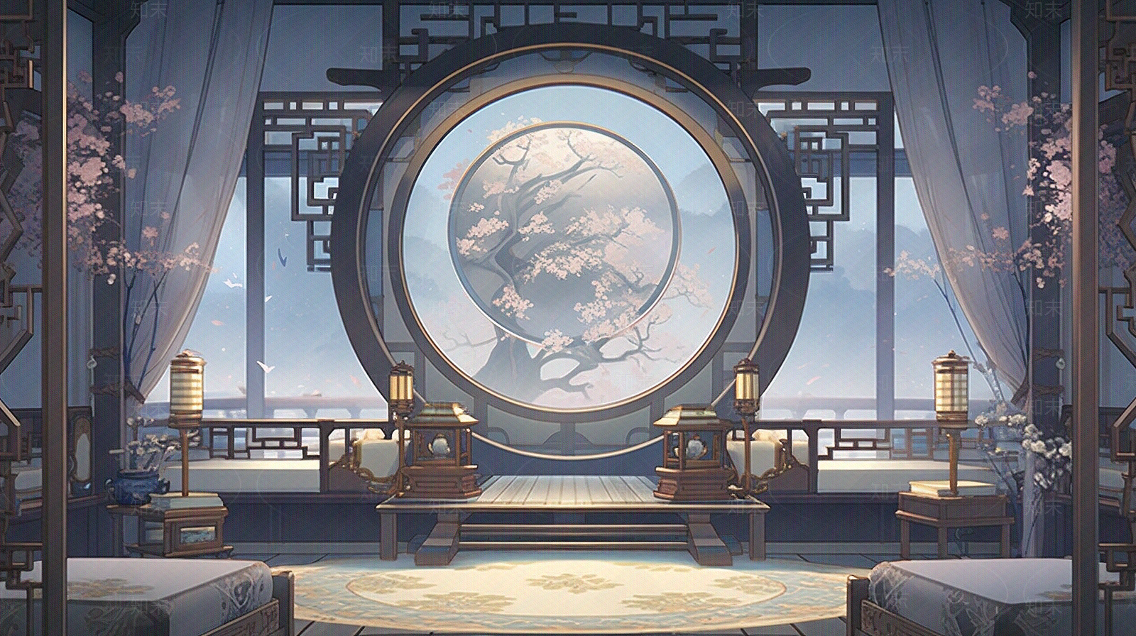 新中式中式屏幕贴图下载【ID:1184223614】