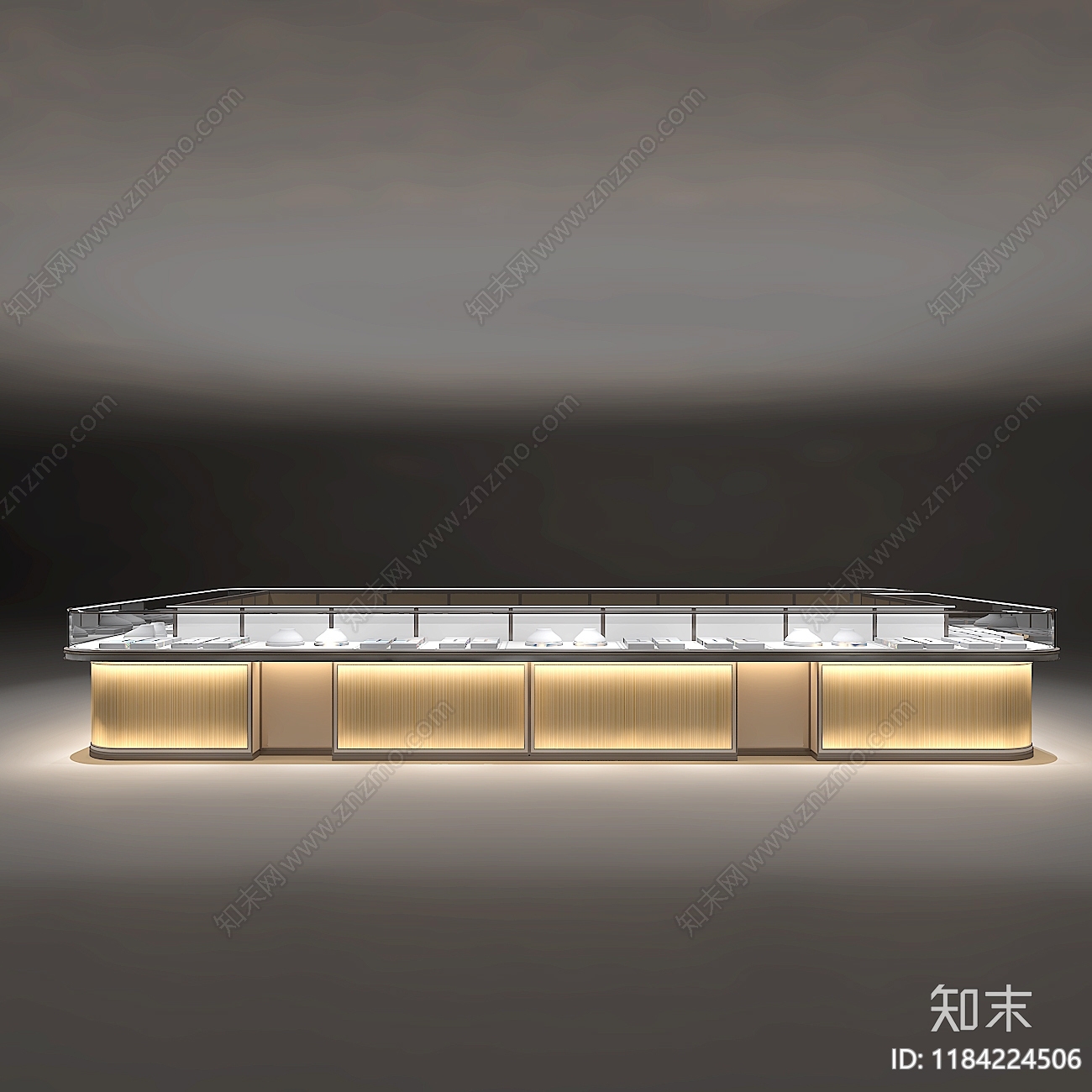 现代珠宝店cad施工图下载【ID:1184224506】