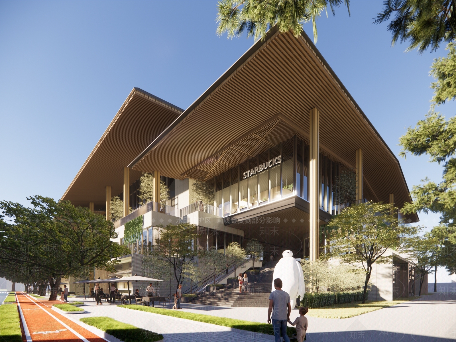新中式小公建SU模型下载【ID:1184231468】