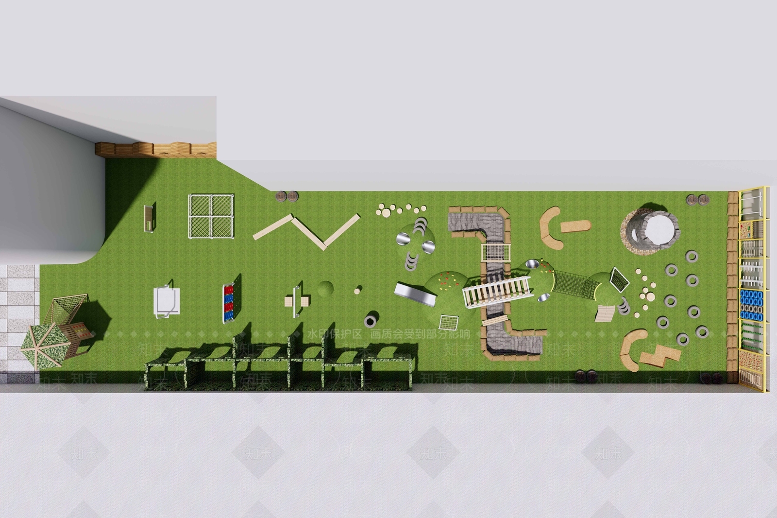 现代校园景观SU模型下载【ID:1184236964】
