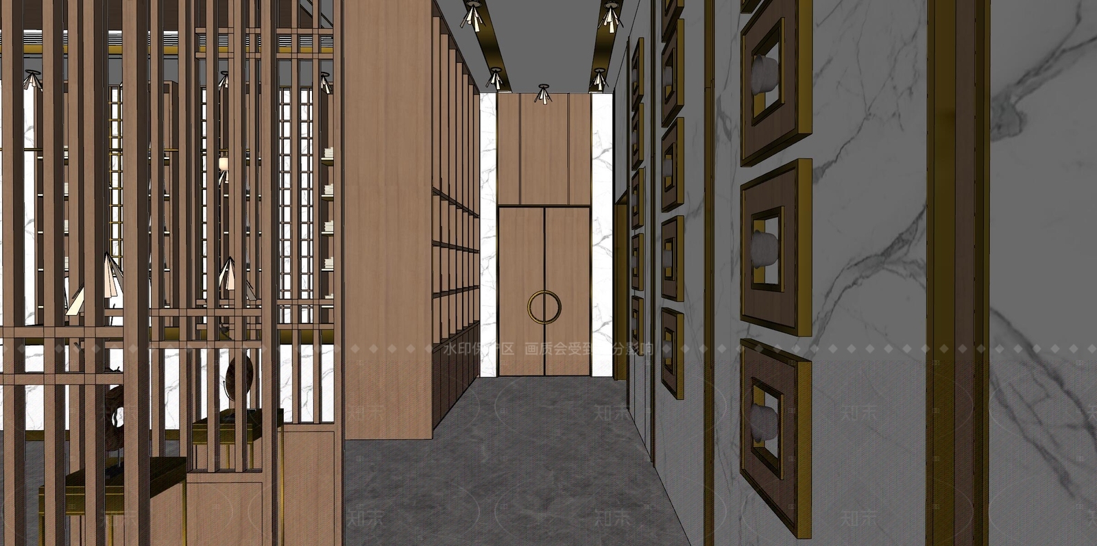 现代新中式其他店铺SU模型下载【ID:1184240101】