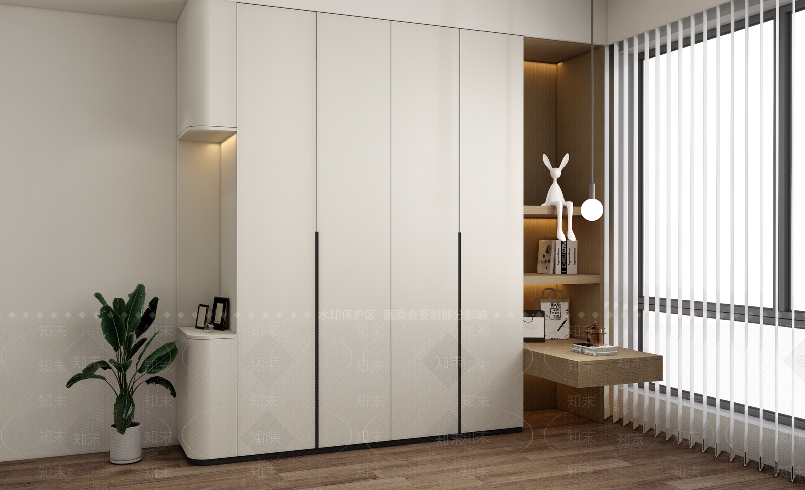 现代储物柜SU模型下载【ID:1184241585】
