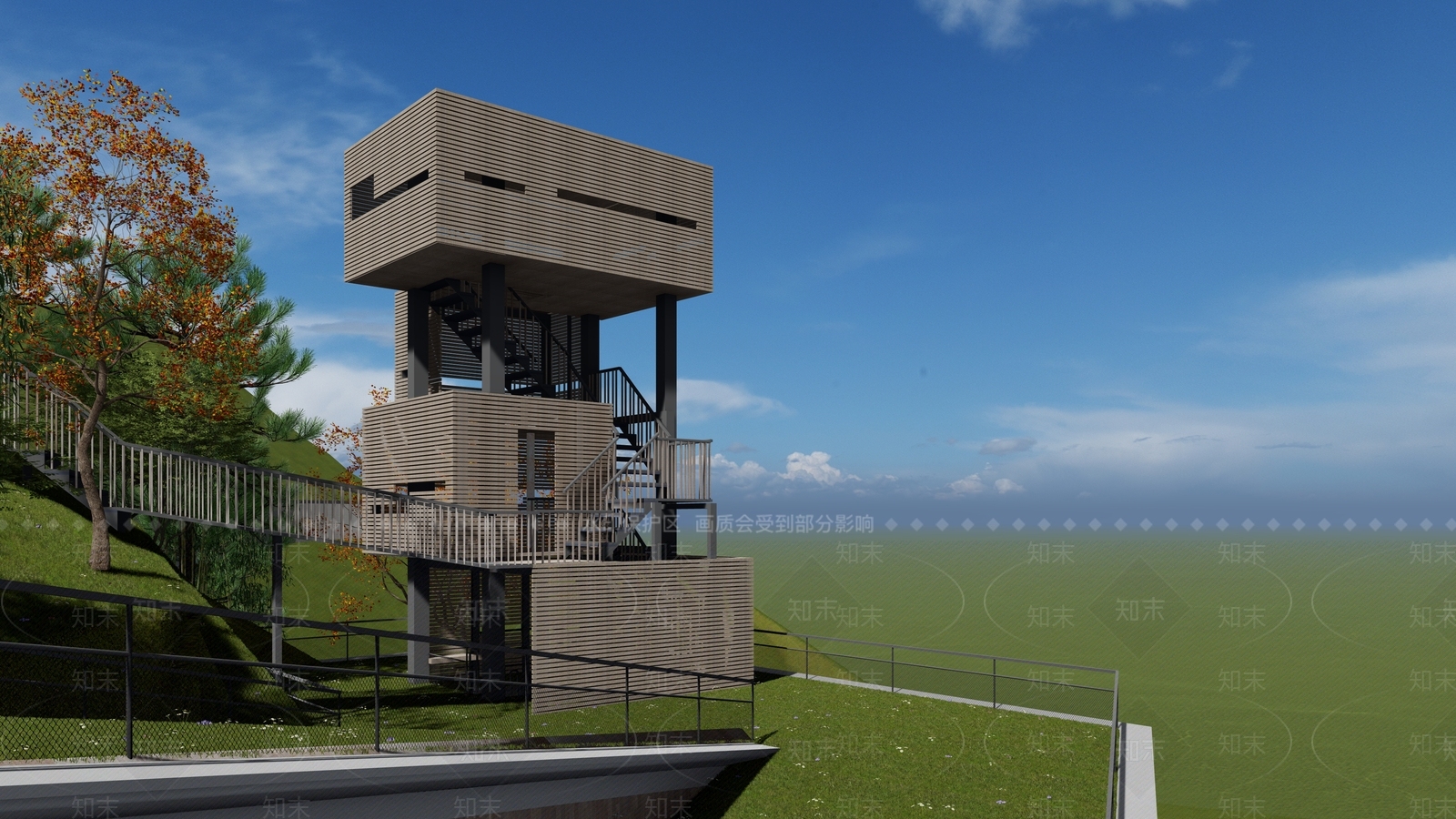现代小公建SU模型下载【ID:1184250190】