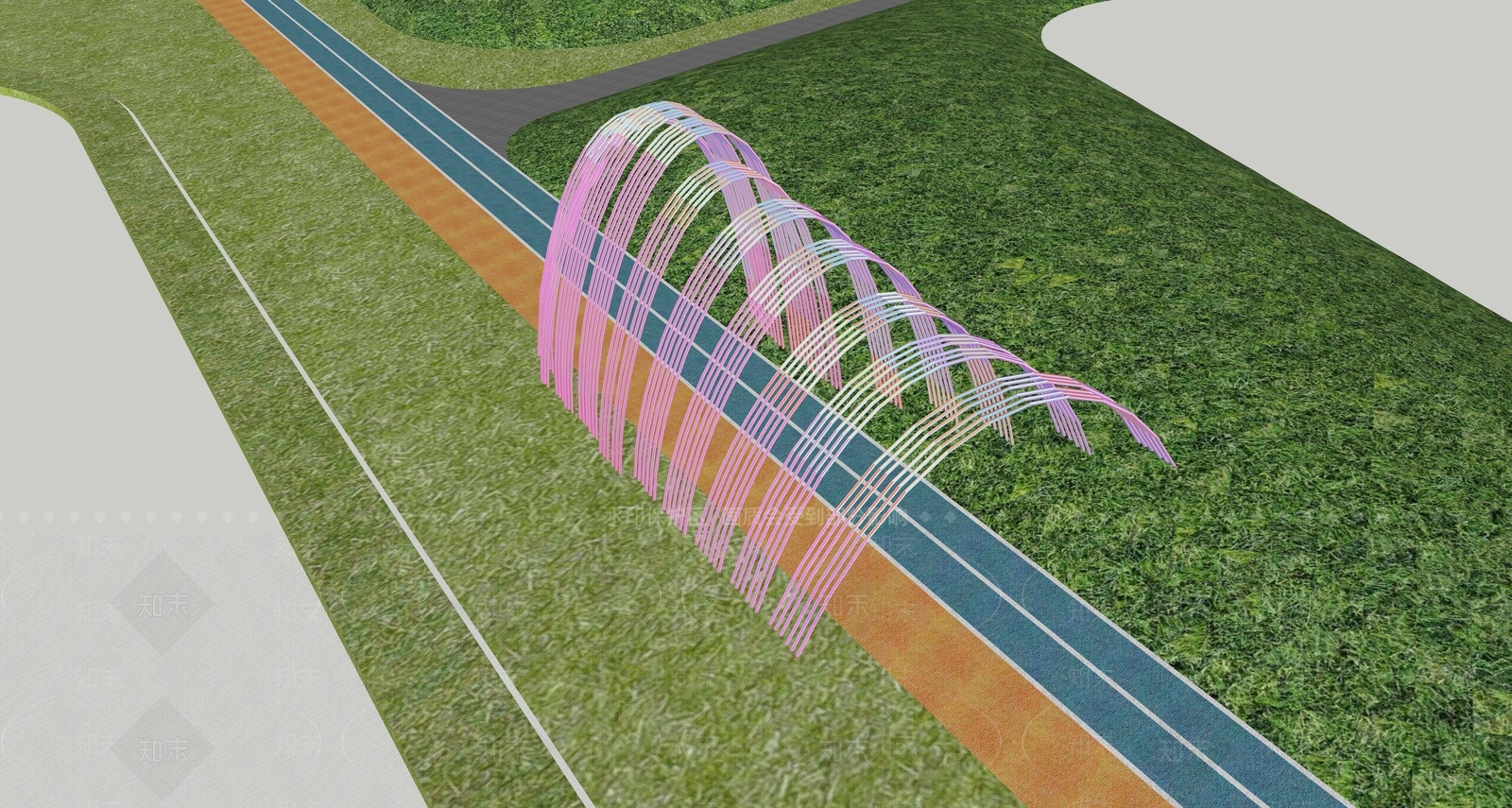 现代其他景观小建筑SU模型下载【ID:1184253079】
