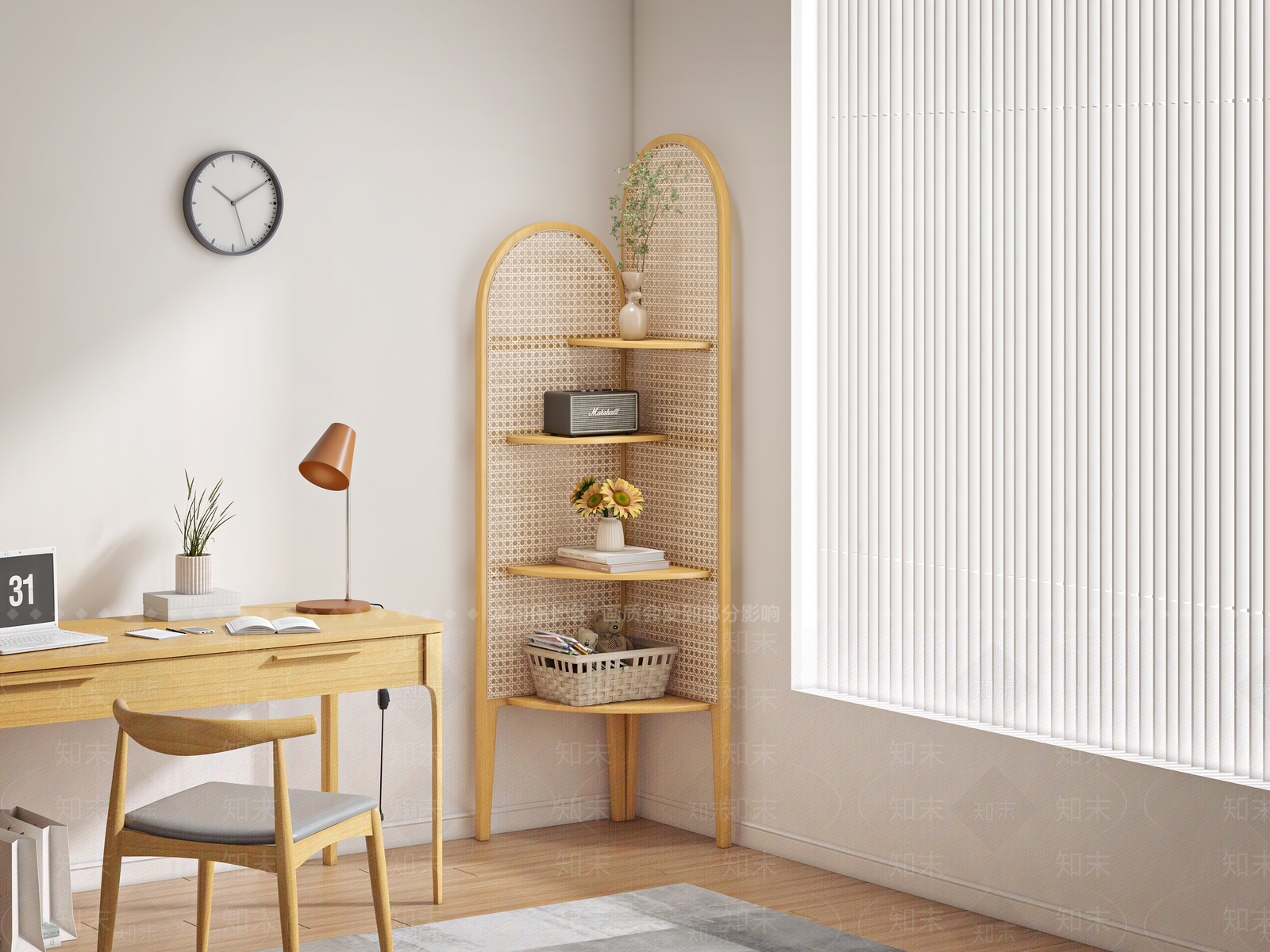 原木北欧其他架子3D模型下载【ID:1184255247】