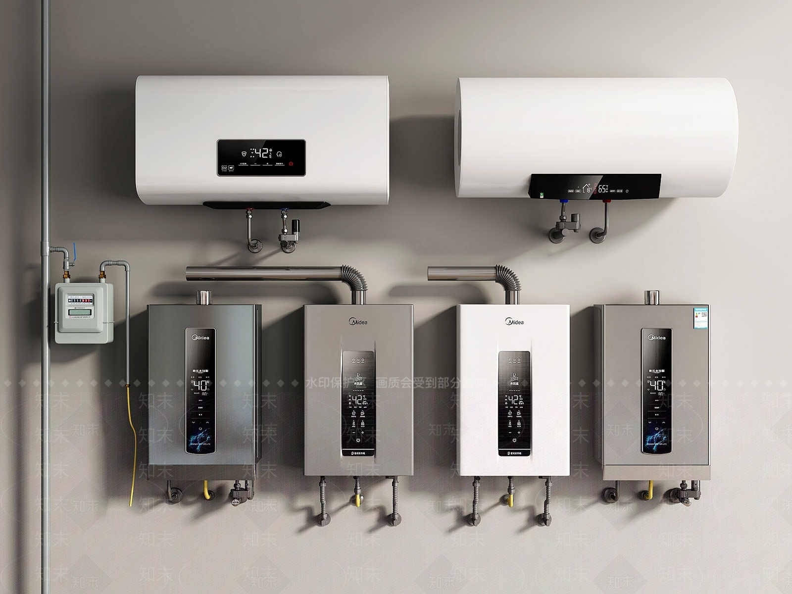 热水器SU模型下载【ID:1184256987】