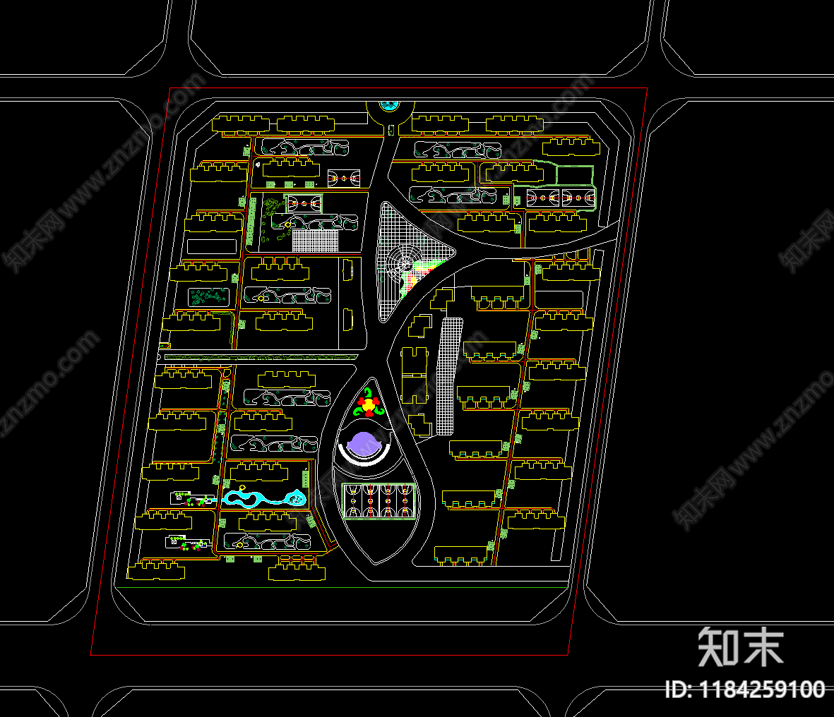 现代住宅楼建筑施工图下载【ID:1184259100】