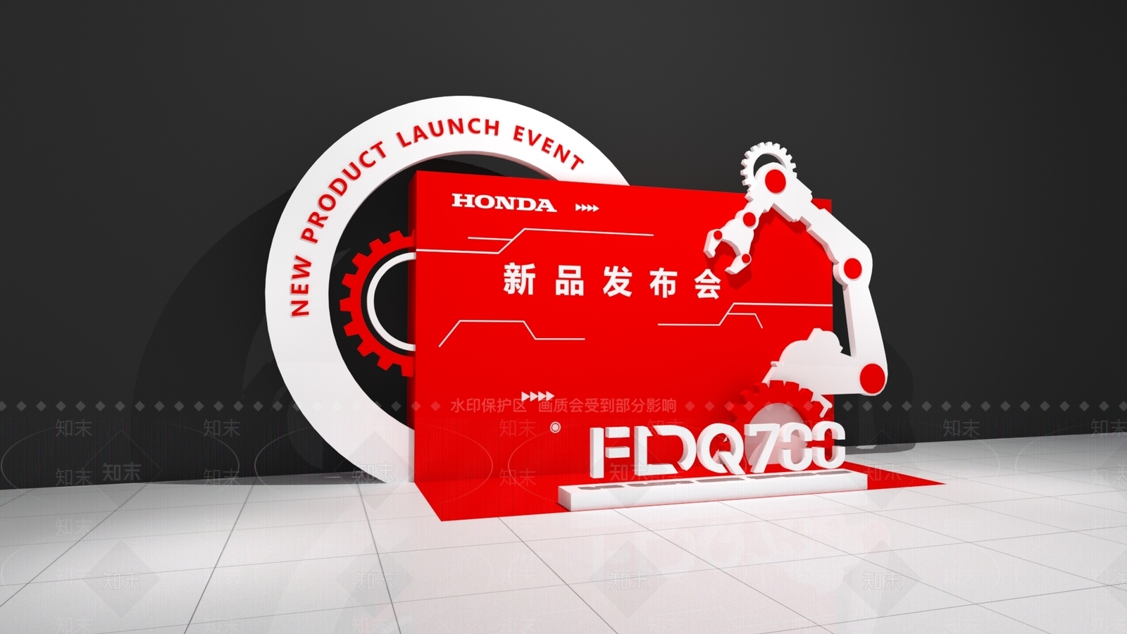 现代美陈3D模型下载【ID:1184259883】