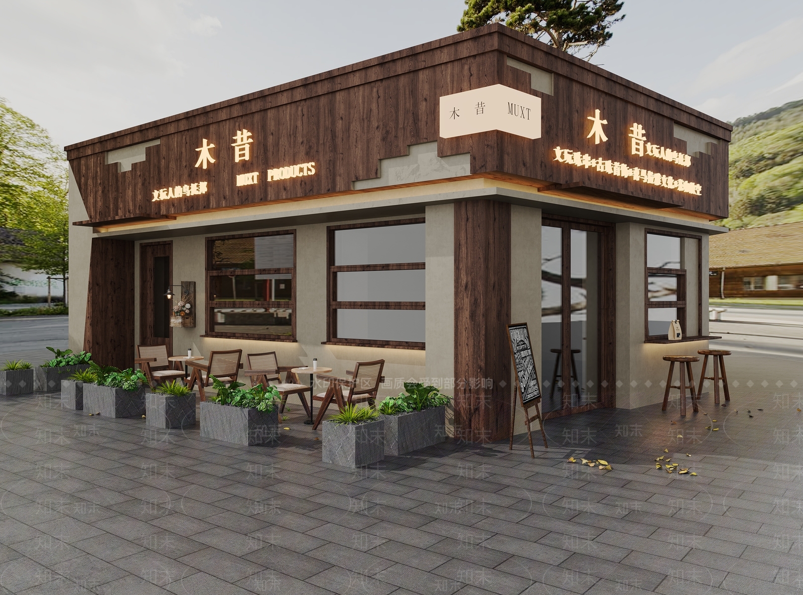 中古商业街3D模型下载【ID:1184262772】
