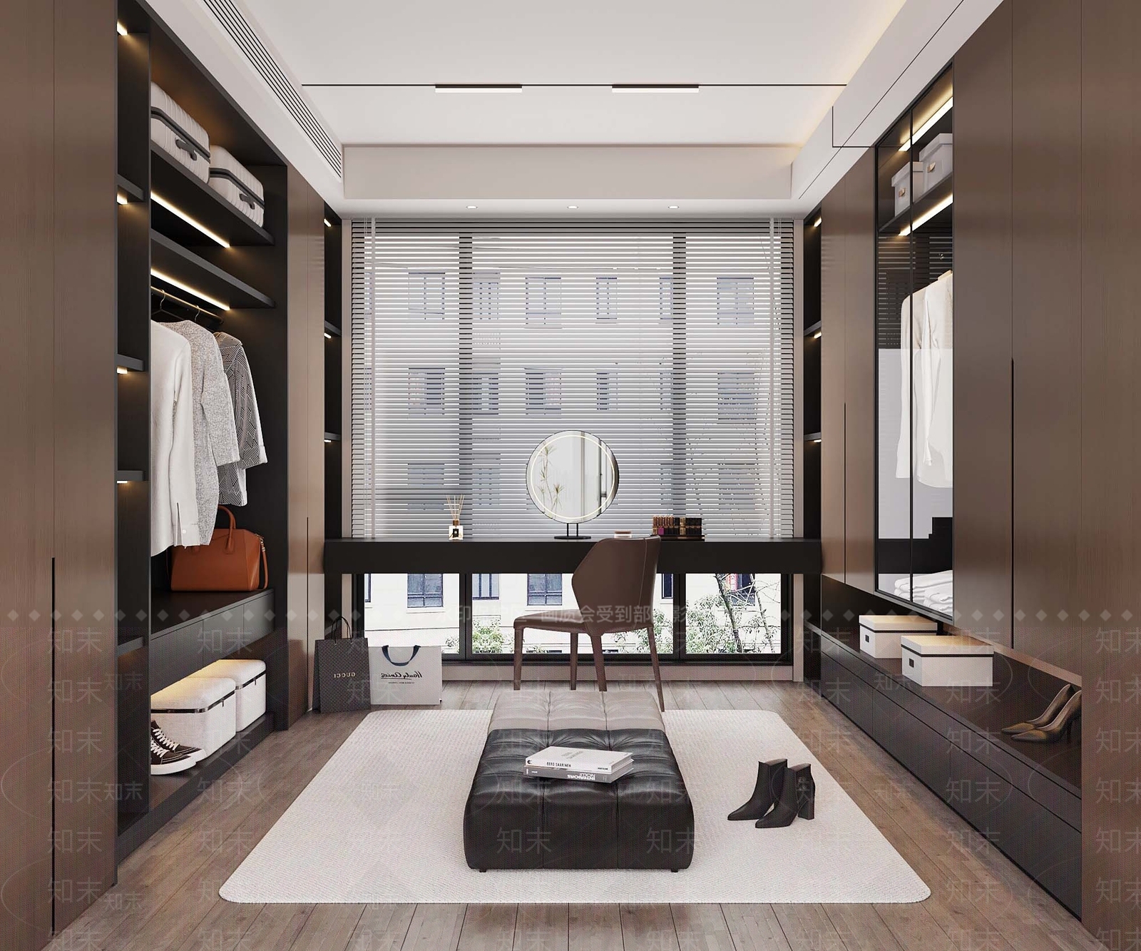 现代意式衣帽间3D模型下载【ID:1184267991】