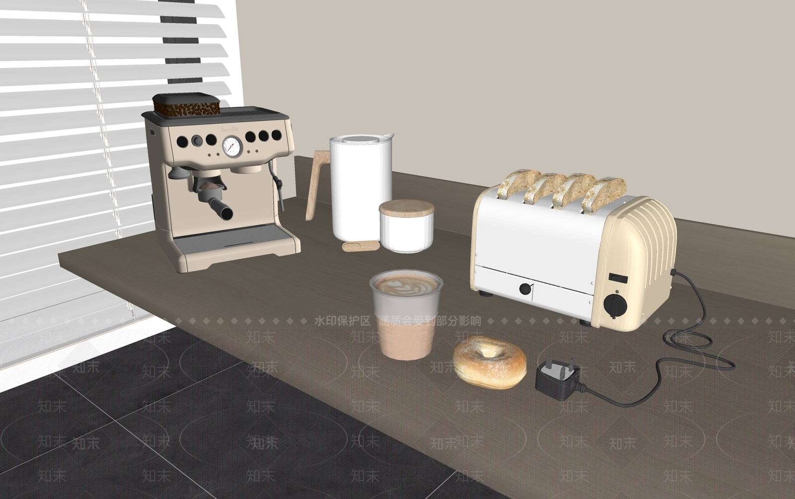 咖啡机SU模型下载【ID:1184272638】