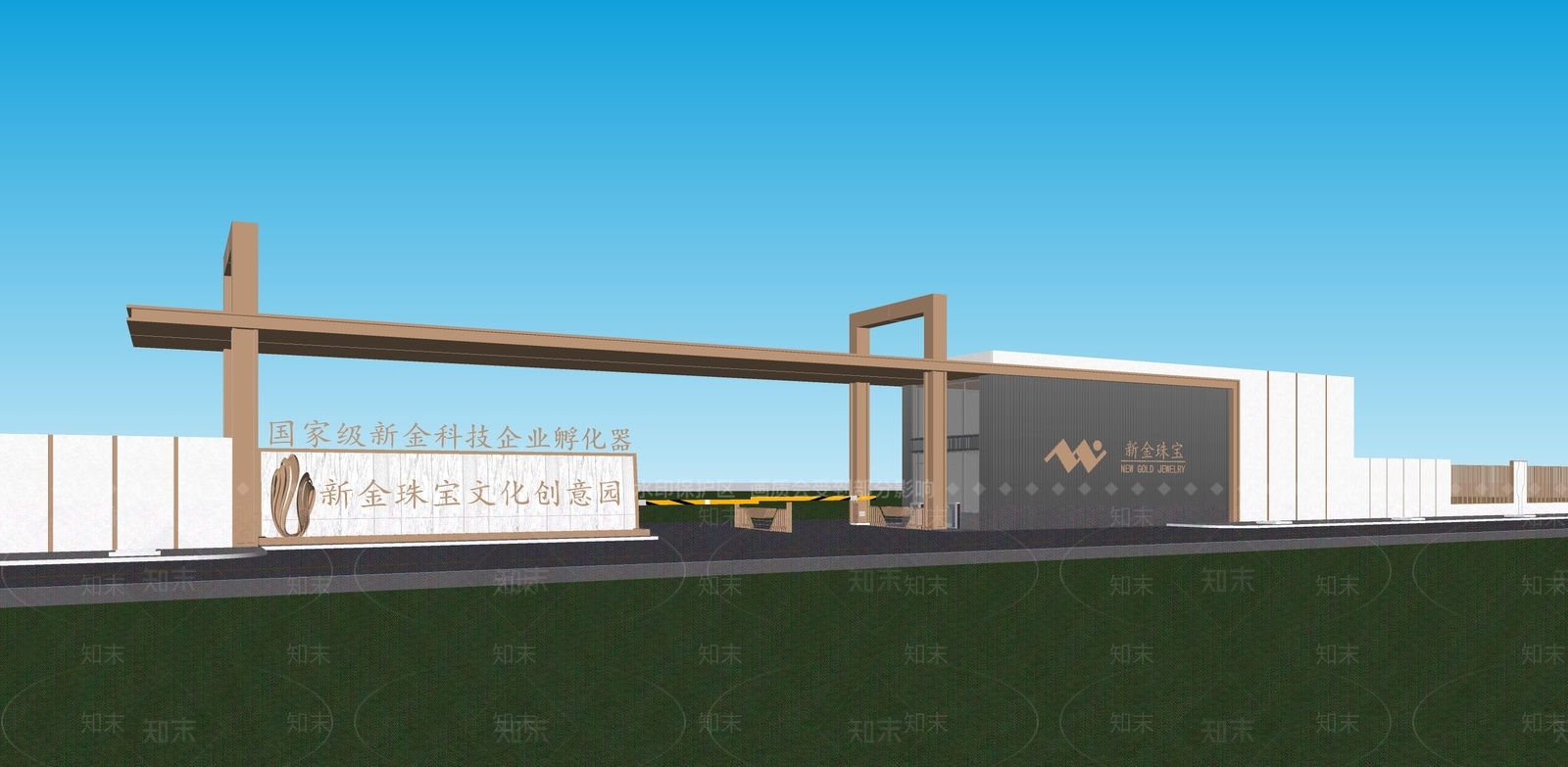 现代极简其他门SU模型下载【ID:1184274773】