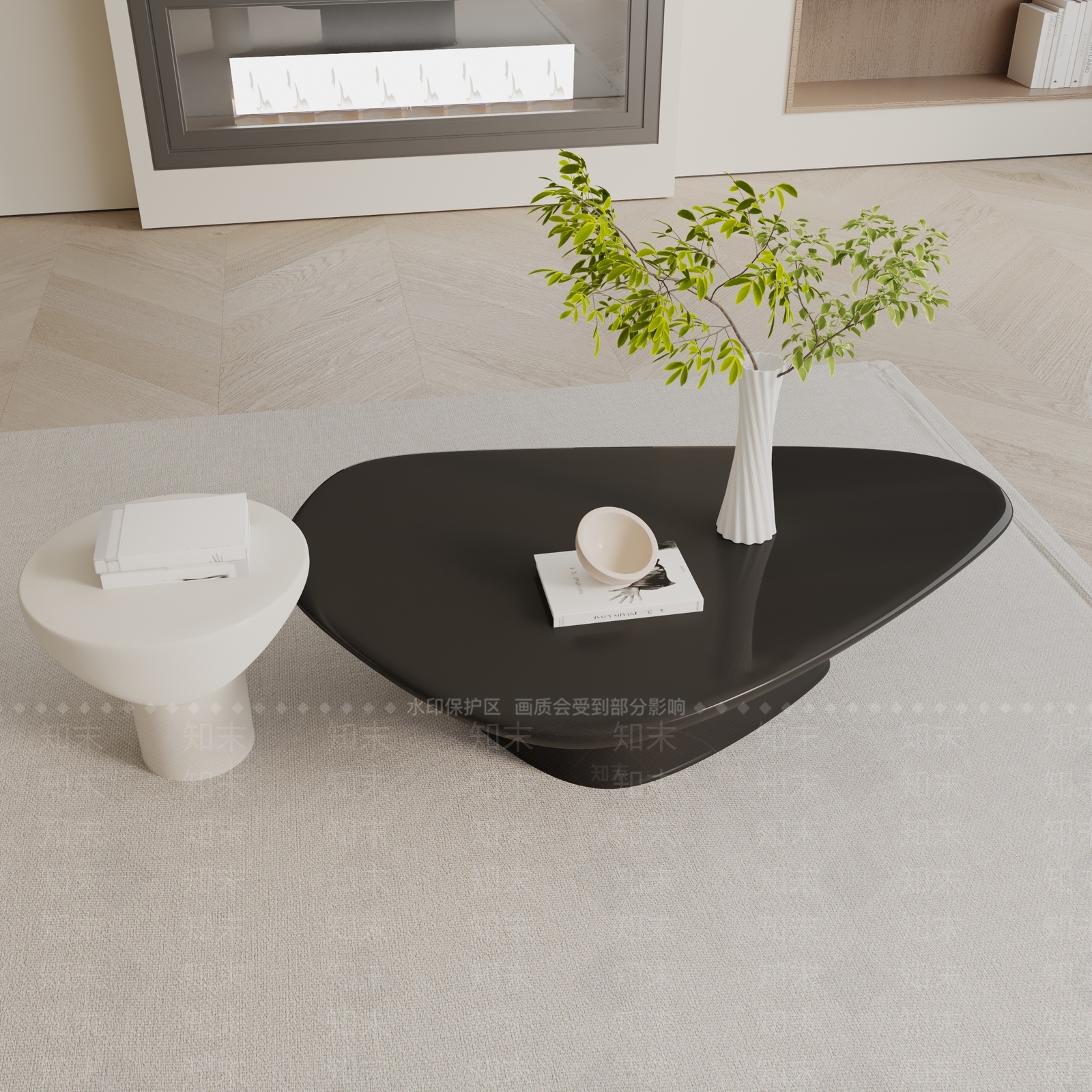 现代茶几3D模型精品下载_3dmax模型_知末网