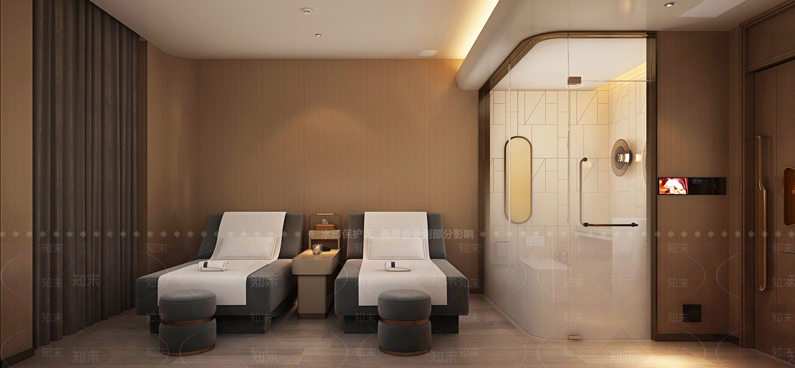 现代简约足浴店3D模型下载【ID:1184280447】