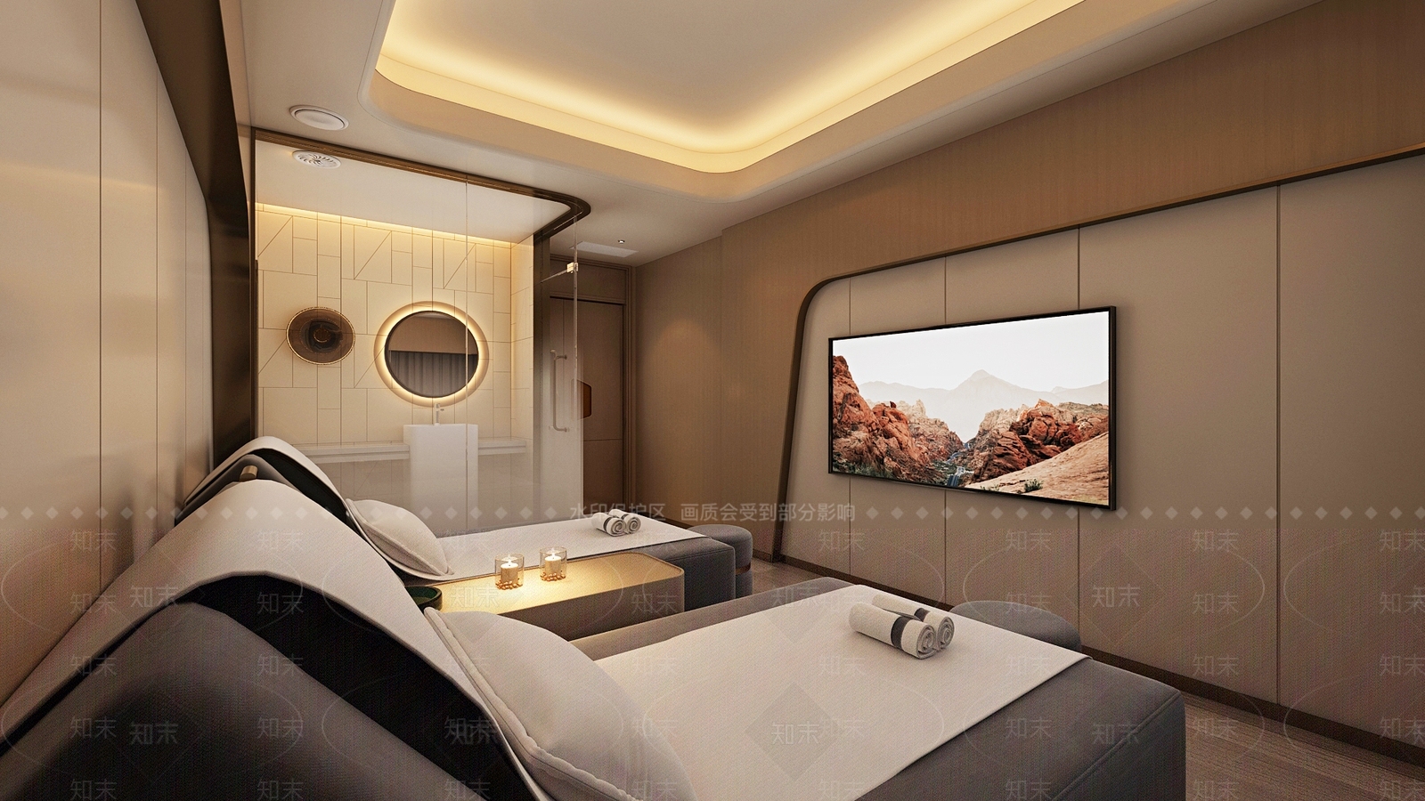 现代简约足浴店3D模型下载【ID:1184282164】