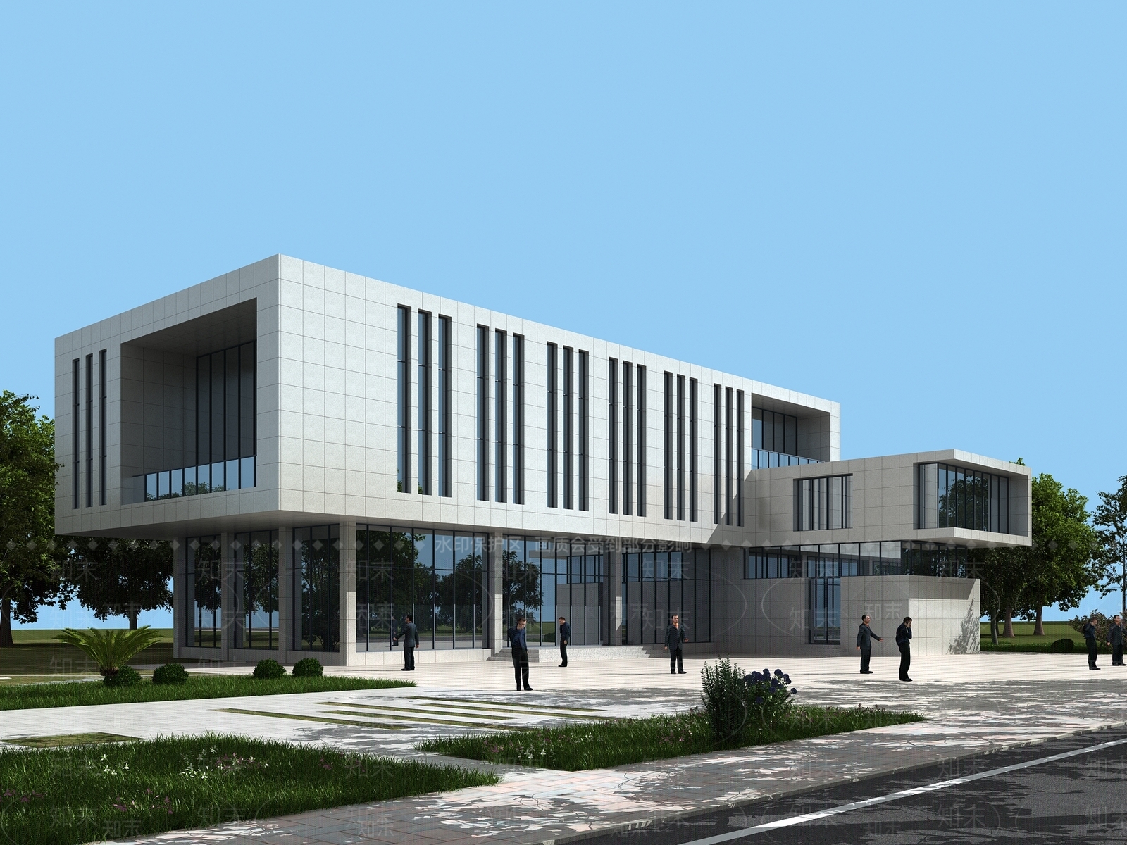 现代艺术风格建筑3D模型下载【ID:1184283545】