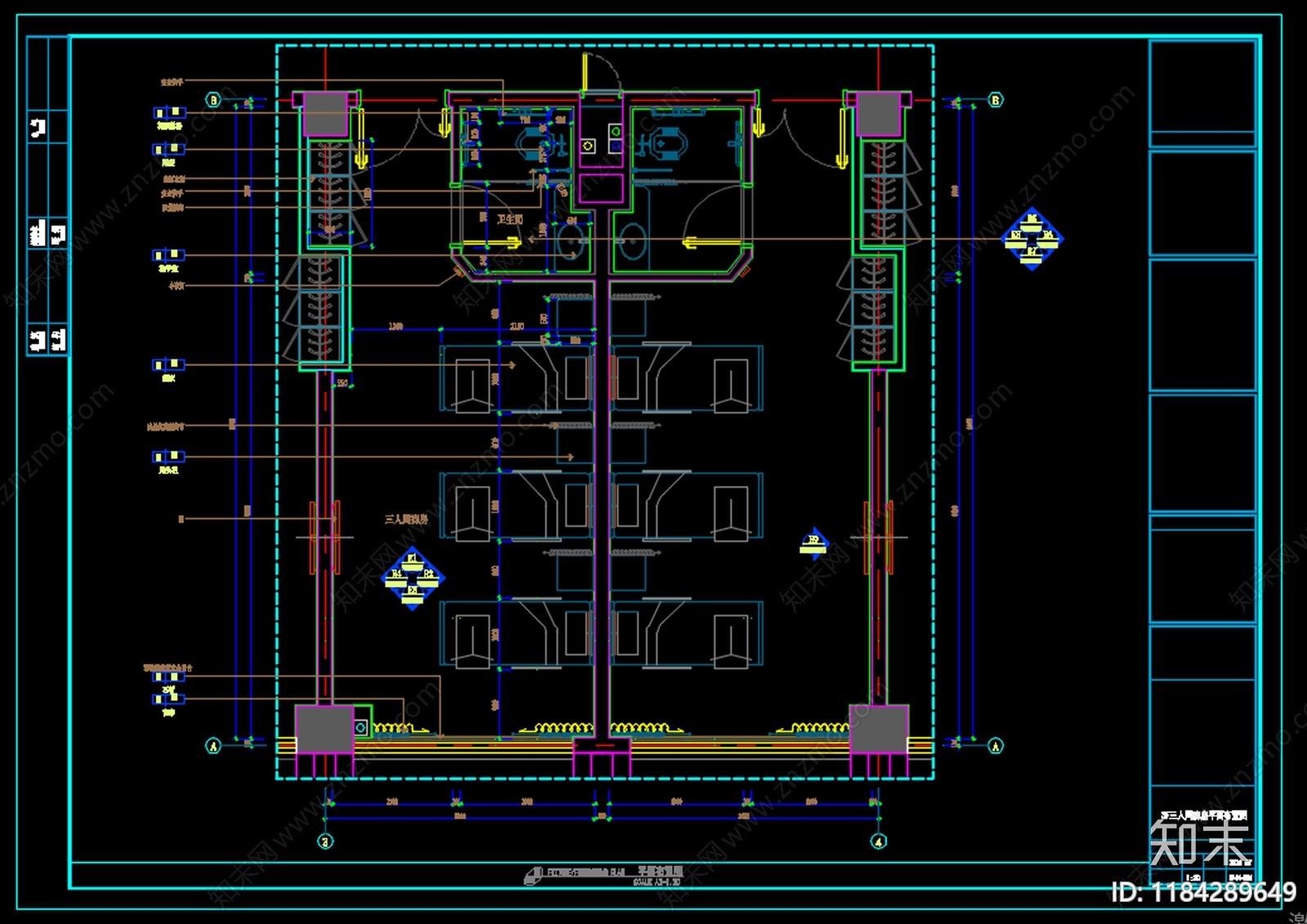 现代医院施工图下载【ID:1184289649】