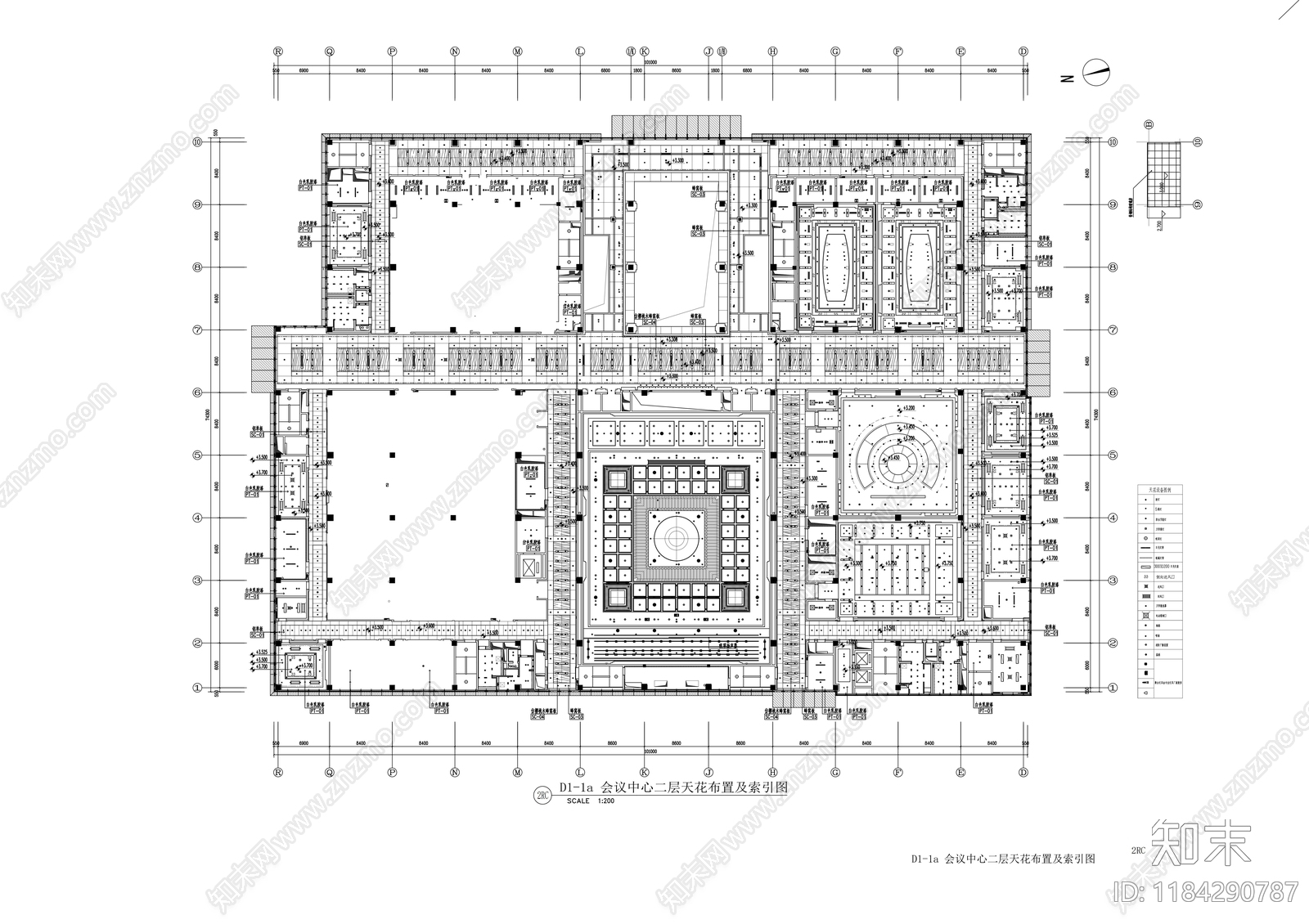 现代整体办公空间cad施工图下载【ID:1184290787】