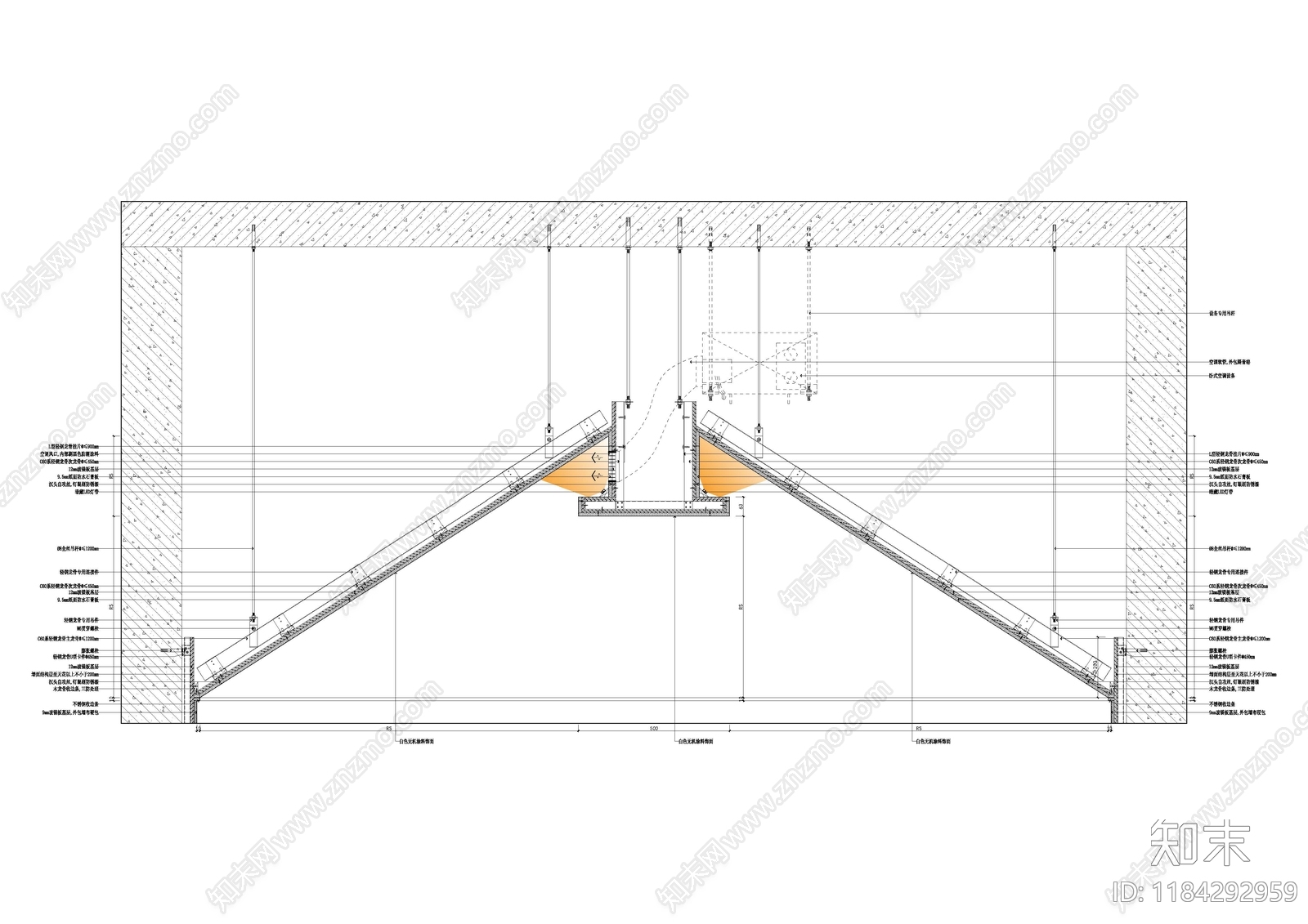 现代吊顶节点施工图下载【ID:1184292959】