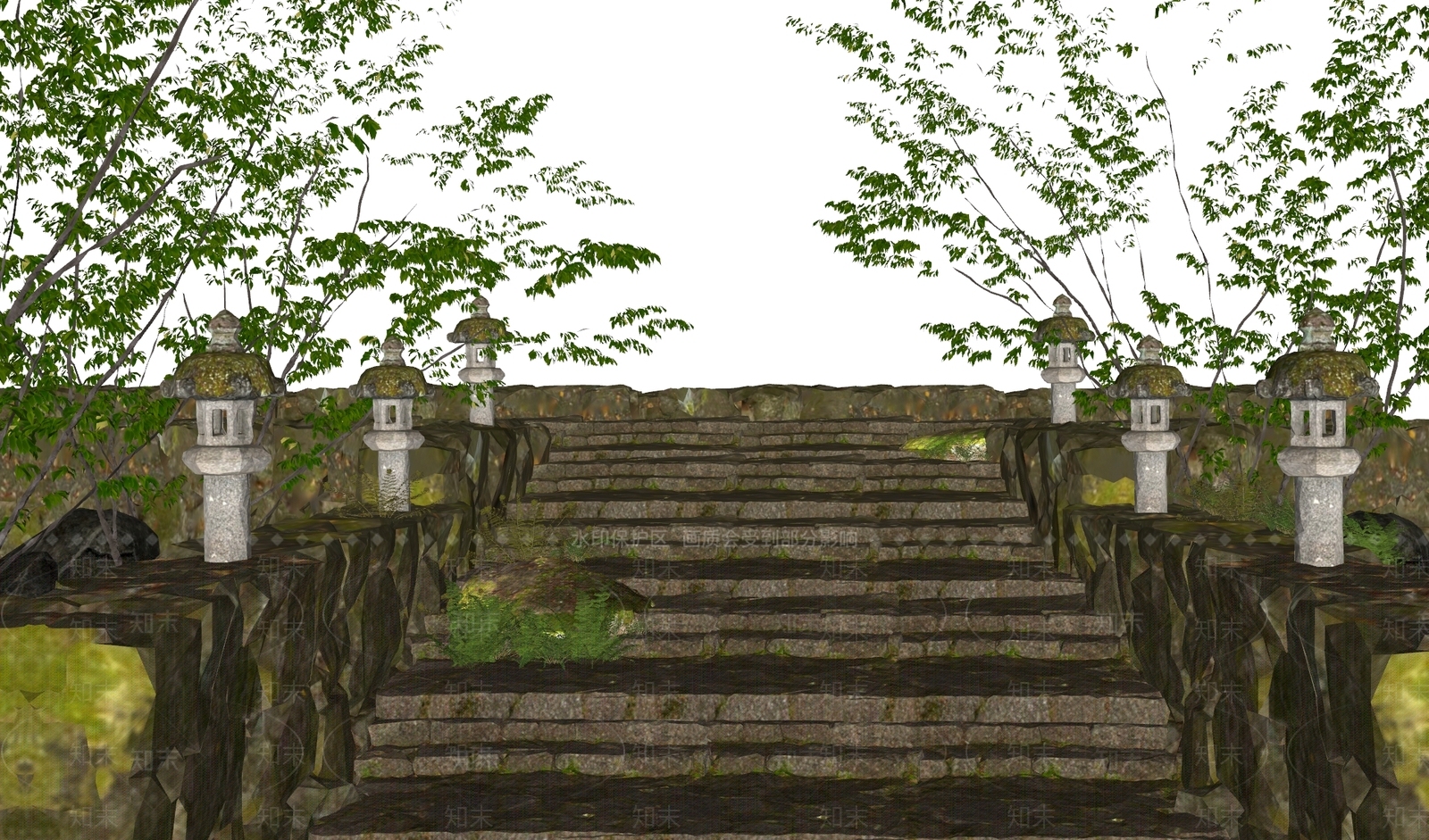现代乡村庭院SU模型下载【ID:1184298644】