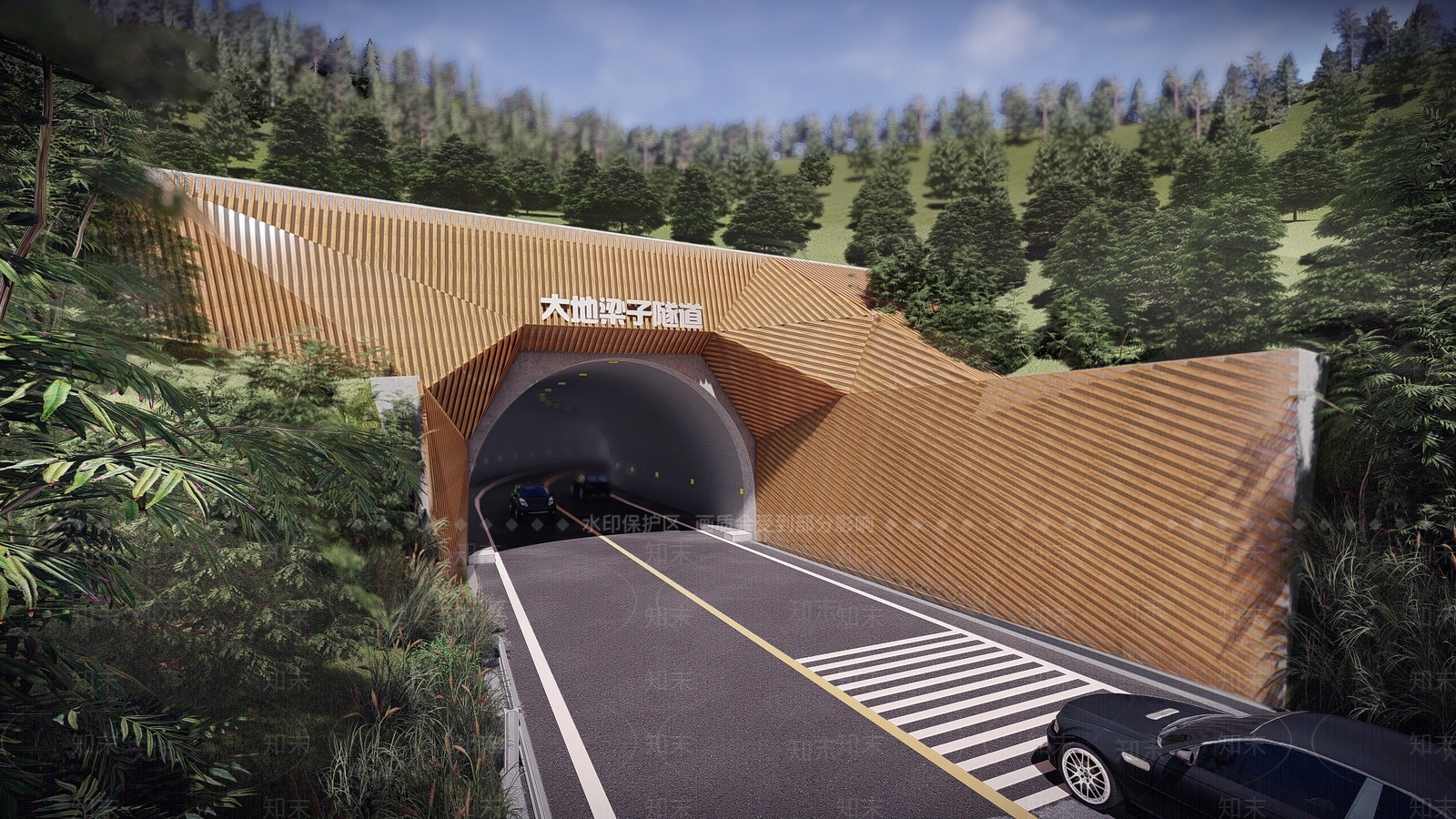 现代山SU模型下载【ID:1184301600】