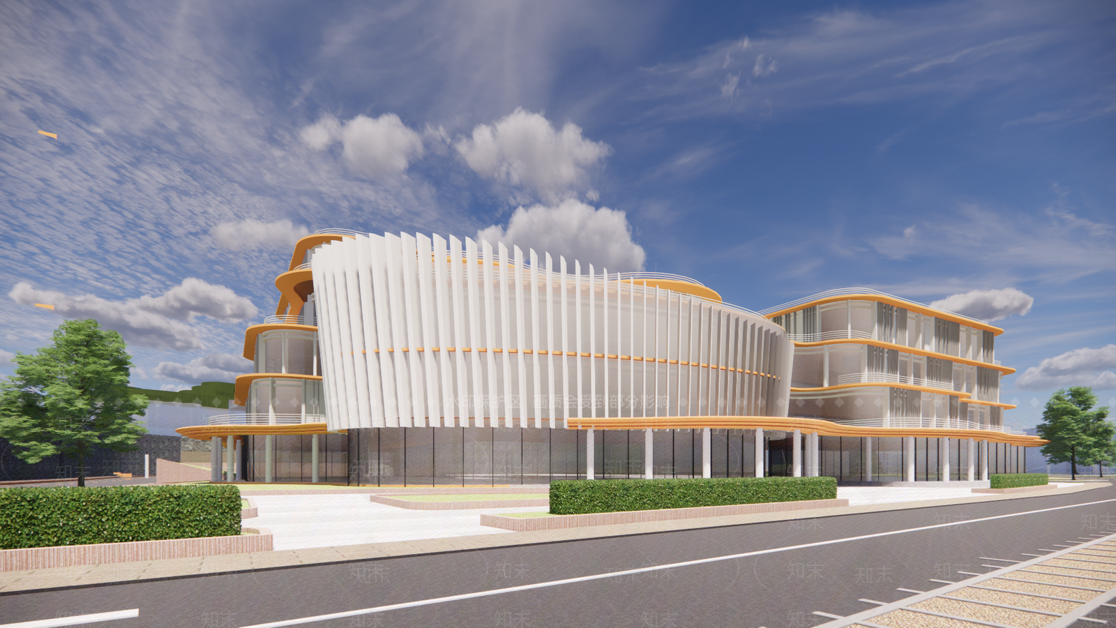 现代其他商业建筑SU模型下载【ID:1184305590】