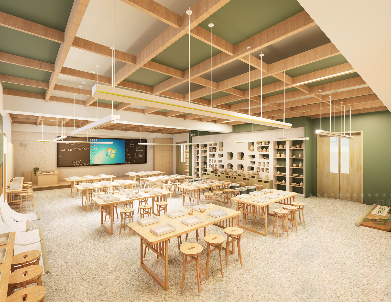 现代学校建筑SU模型下载【ID:1184326775】