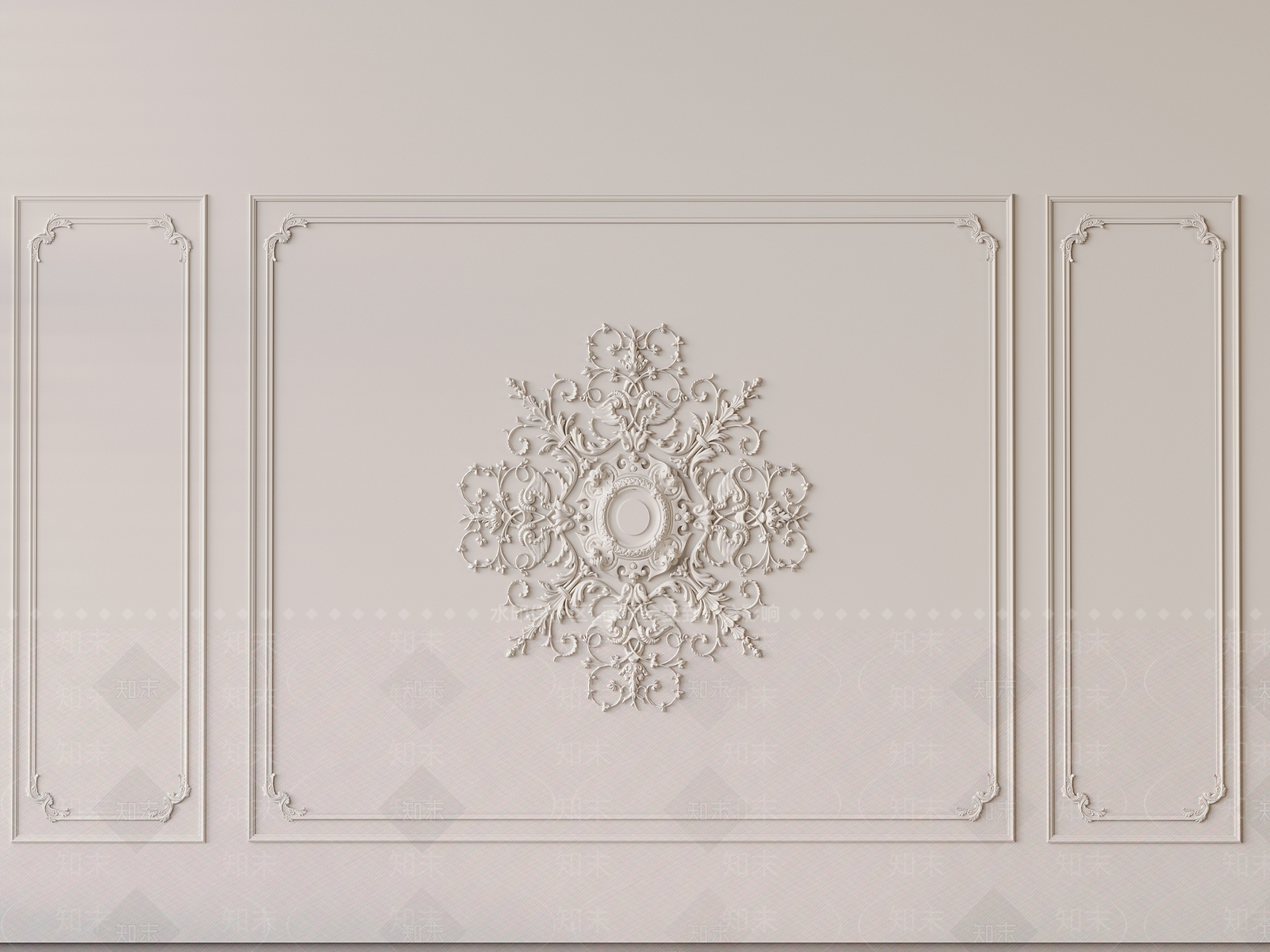 法式线条3D模型下载【ID:1184332769】