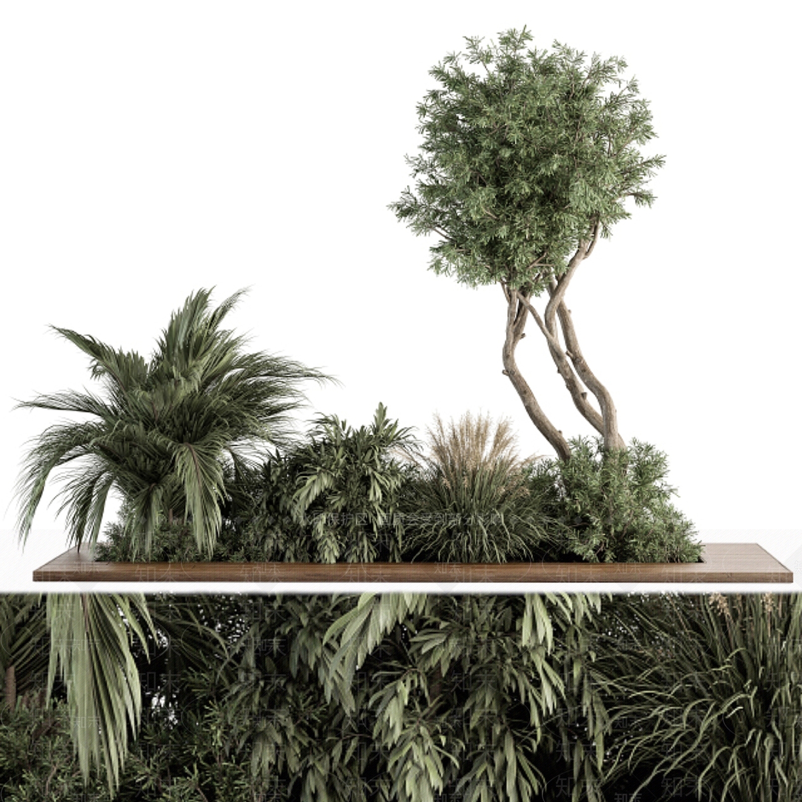 花草组合3D模型下载【ID:1184334070】
