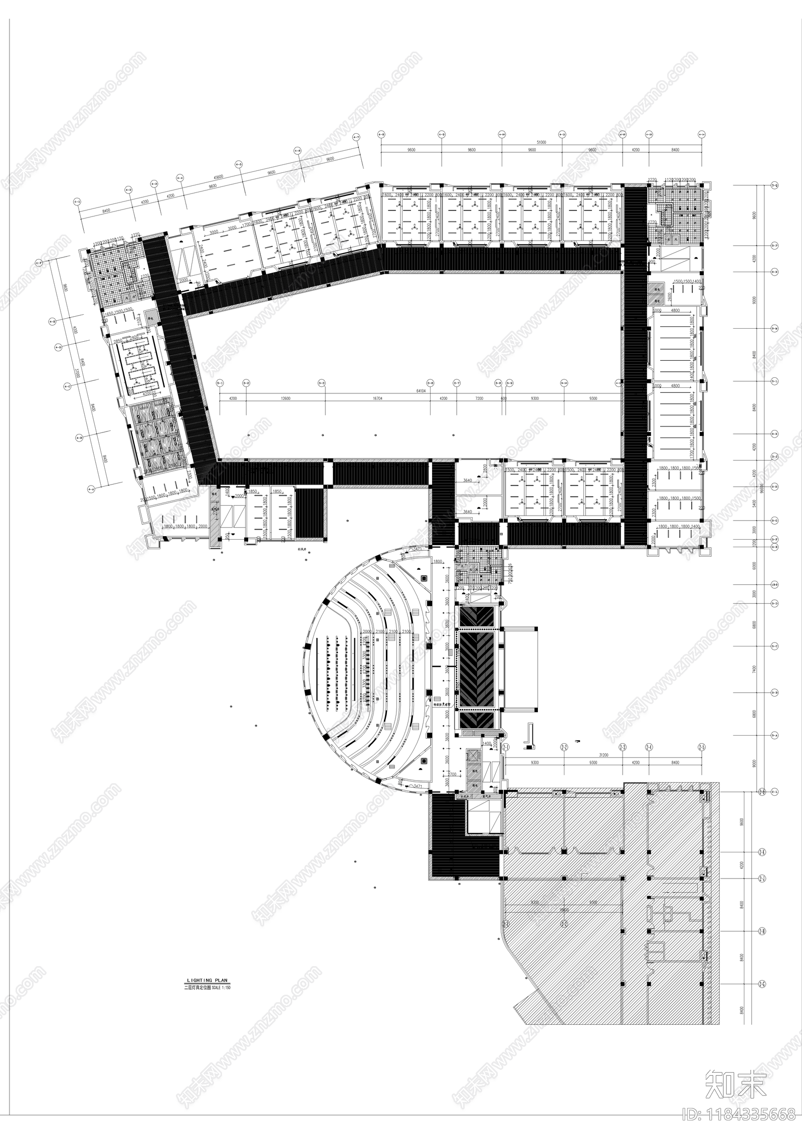 现代学校cad施工图下载【ID:1184335668】