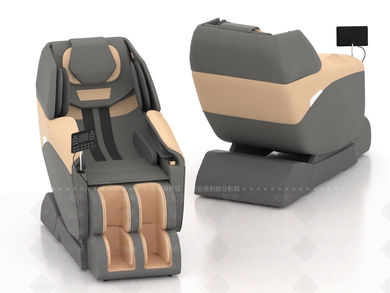 现代按摩椅3D模型下载【ID:1184339429】