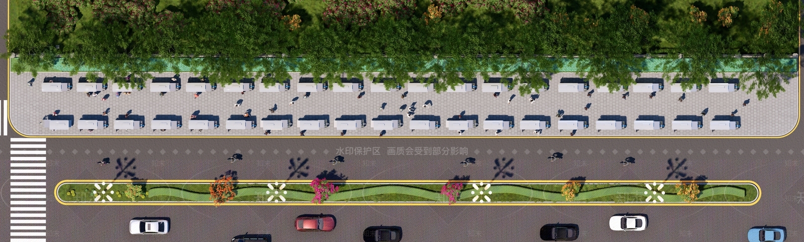 现代商业景观SU模型下载【ID:1184342833】