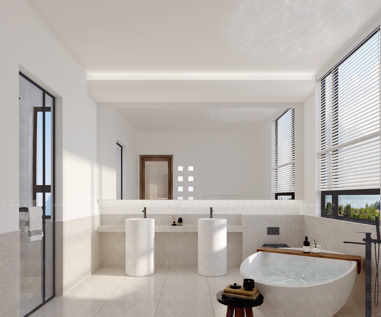 现代侘寂民宿3D模型下载【ID:1184352457】