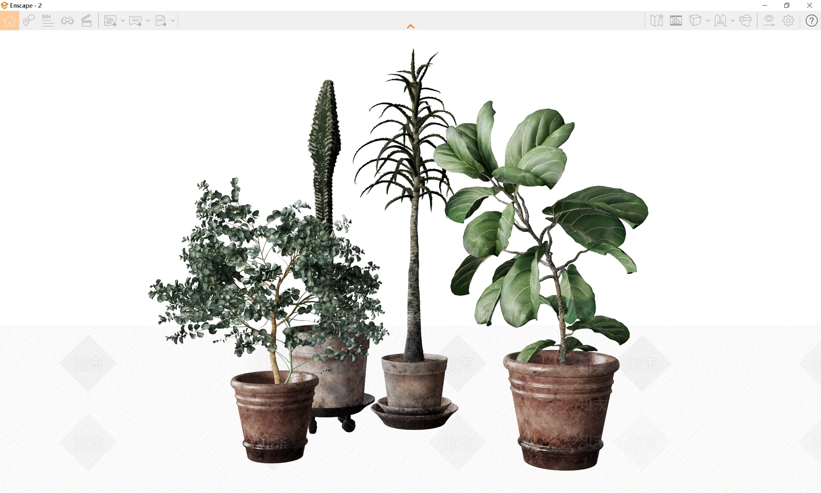 盆栽SU模型下载【ID:1184354032】