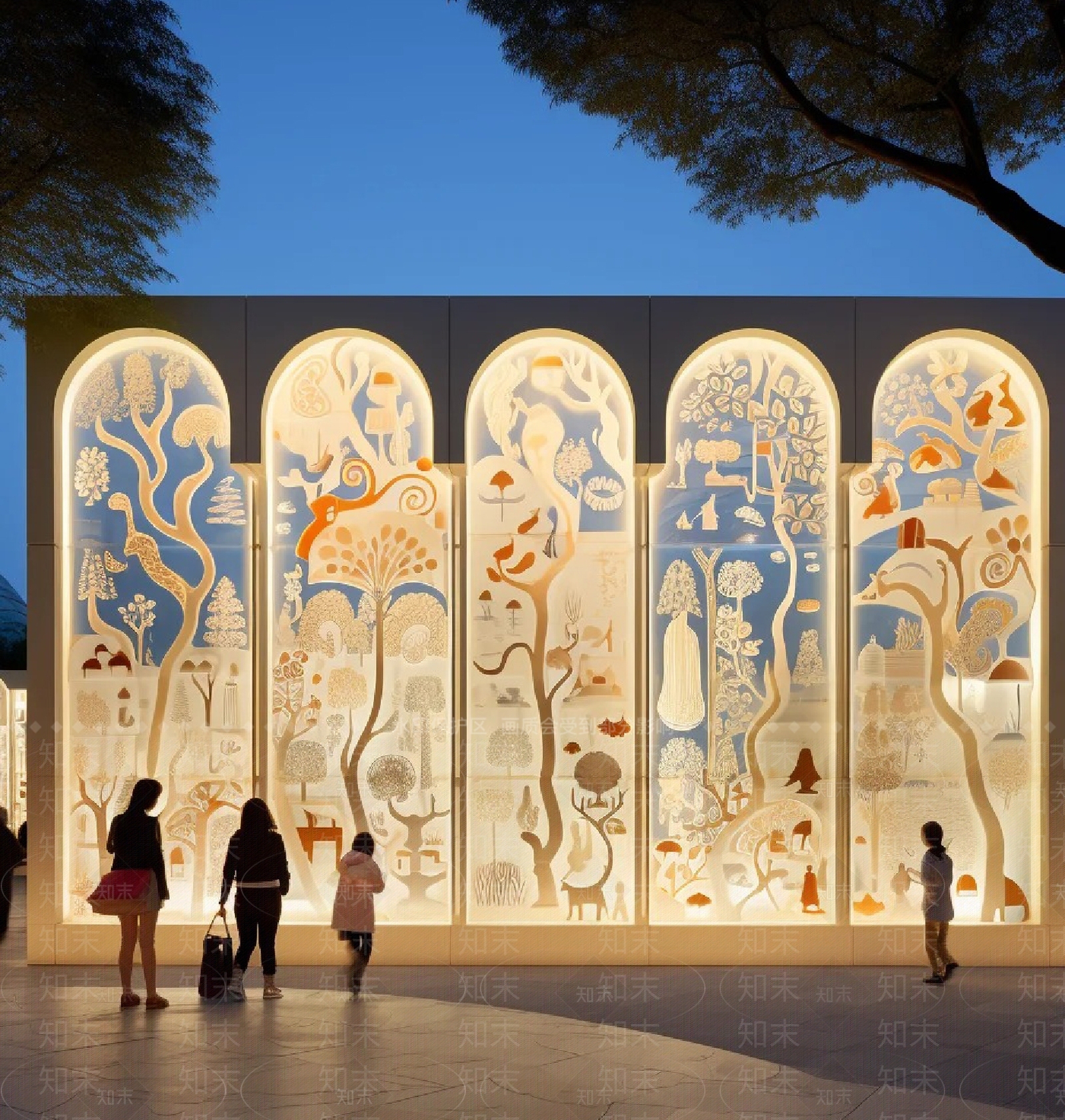 现代橱窗SU模型下载【ID:1184357263】