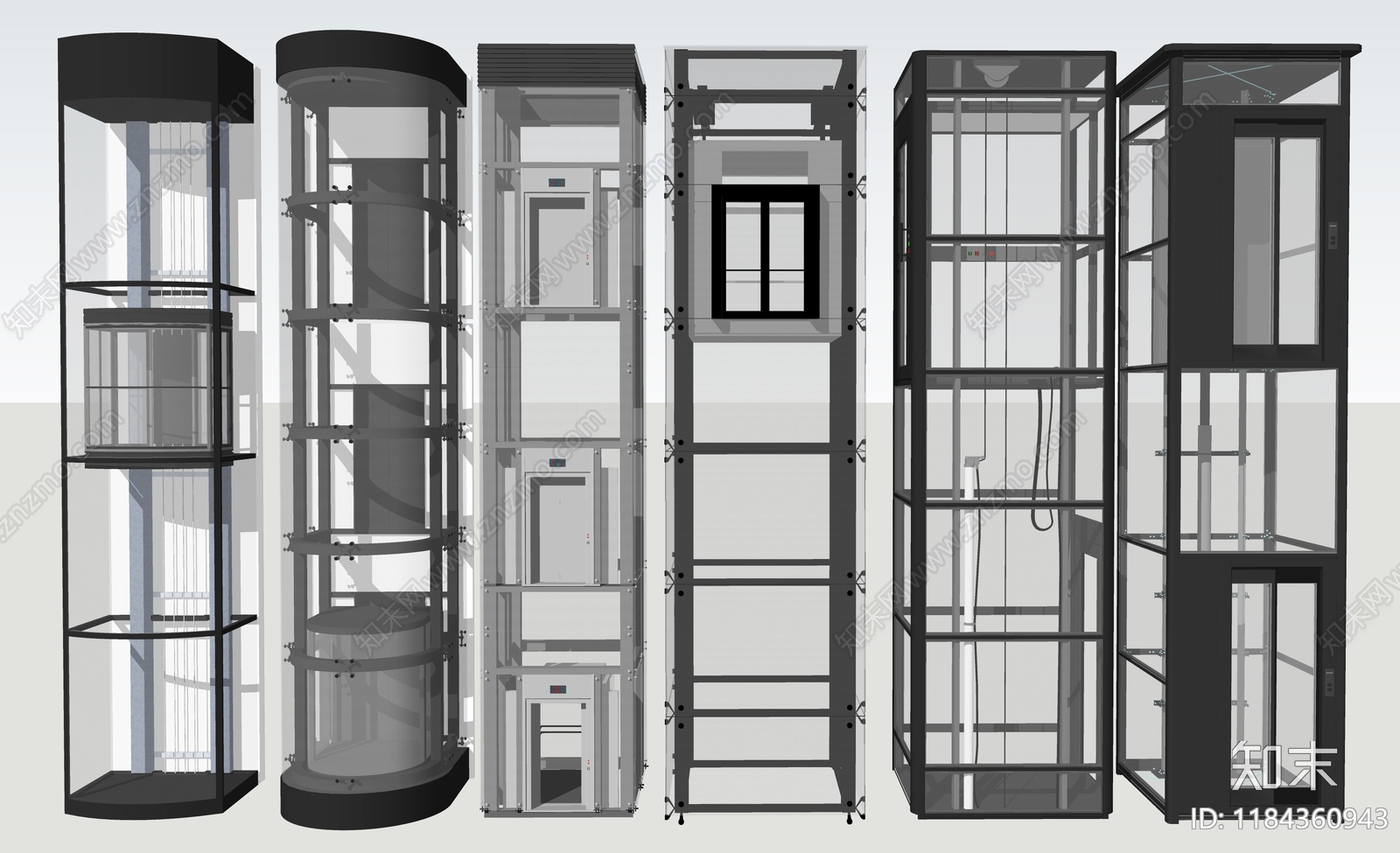 现代工业电梯SU模型下载【ID:1184360943】