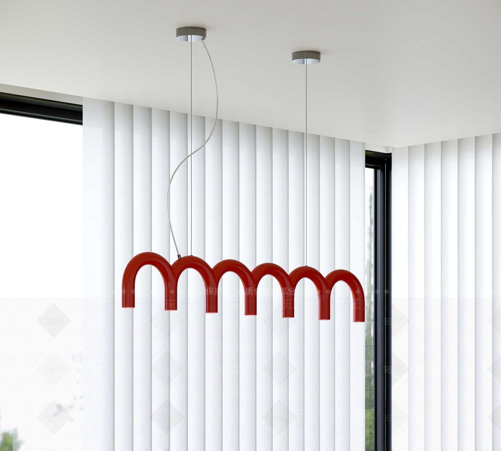 北欧现代吊灯3D模型下载【ID:1184375257】