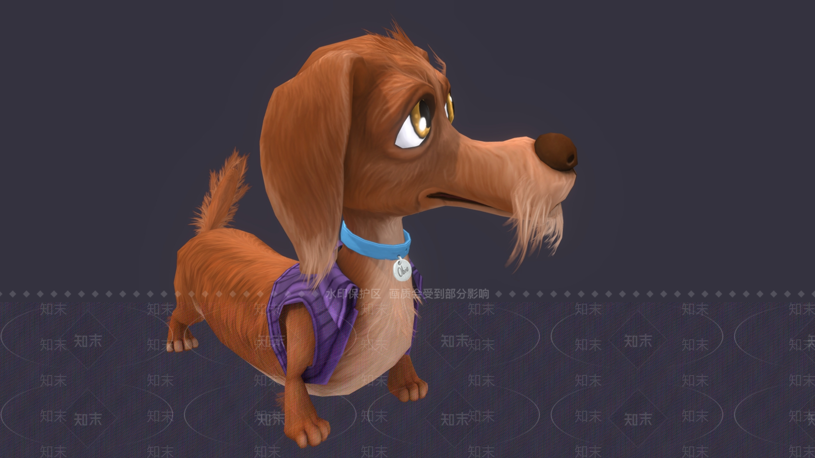 狗3D模型下载【ID:1184376108】