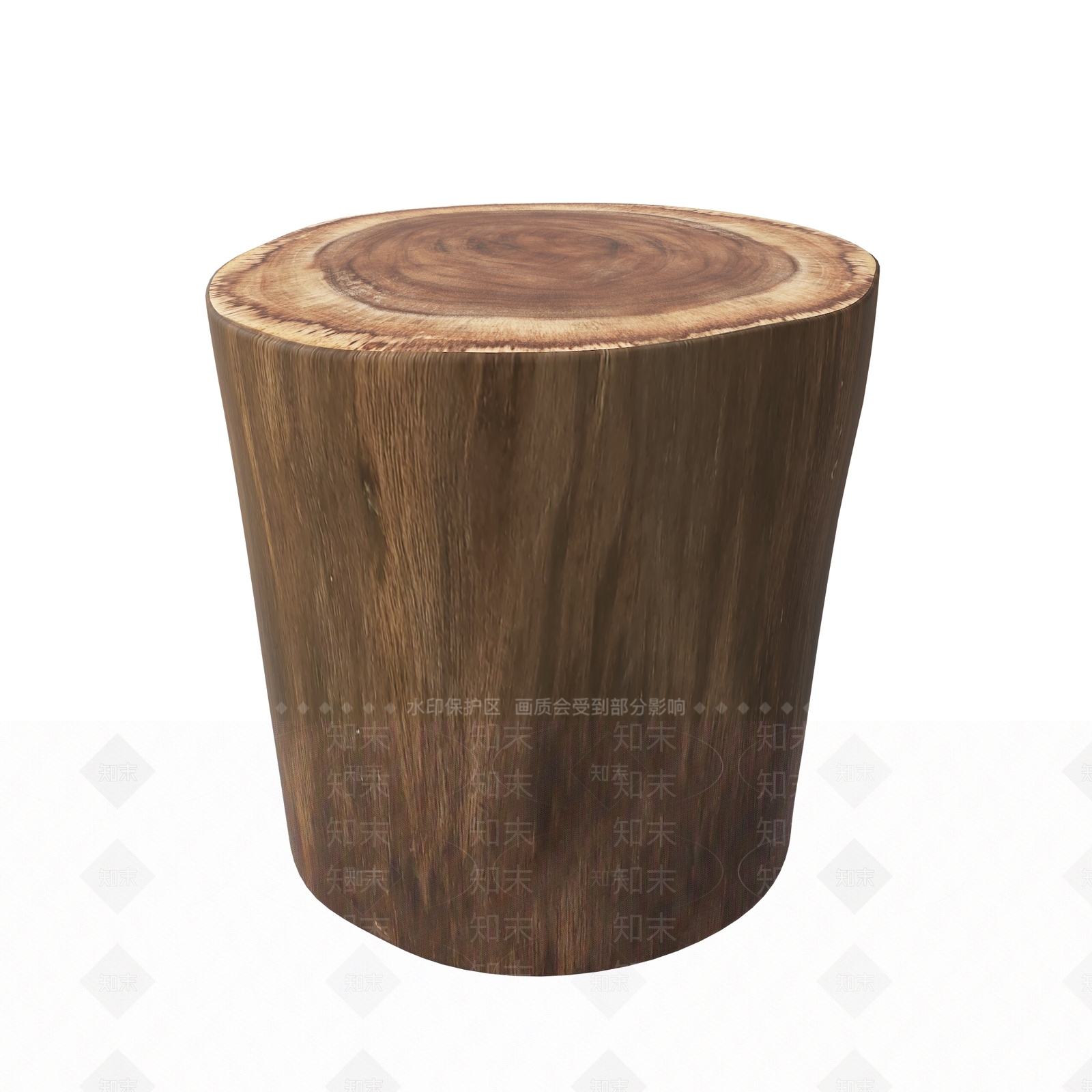 原木侘寂其他凳子3D模型下载【ID:1184379841】