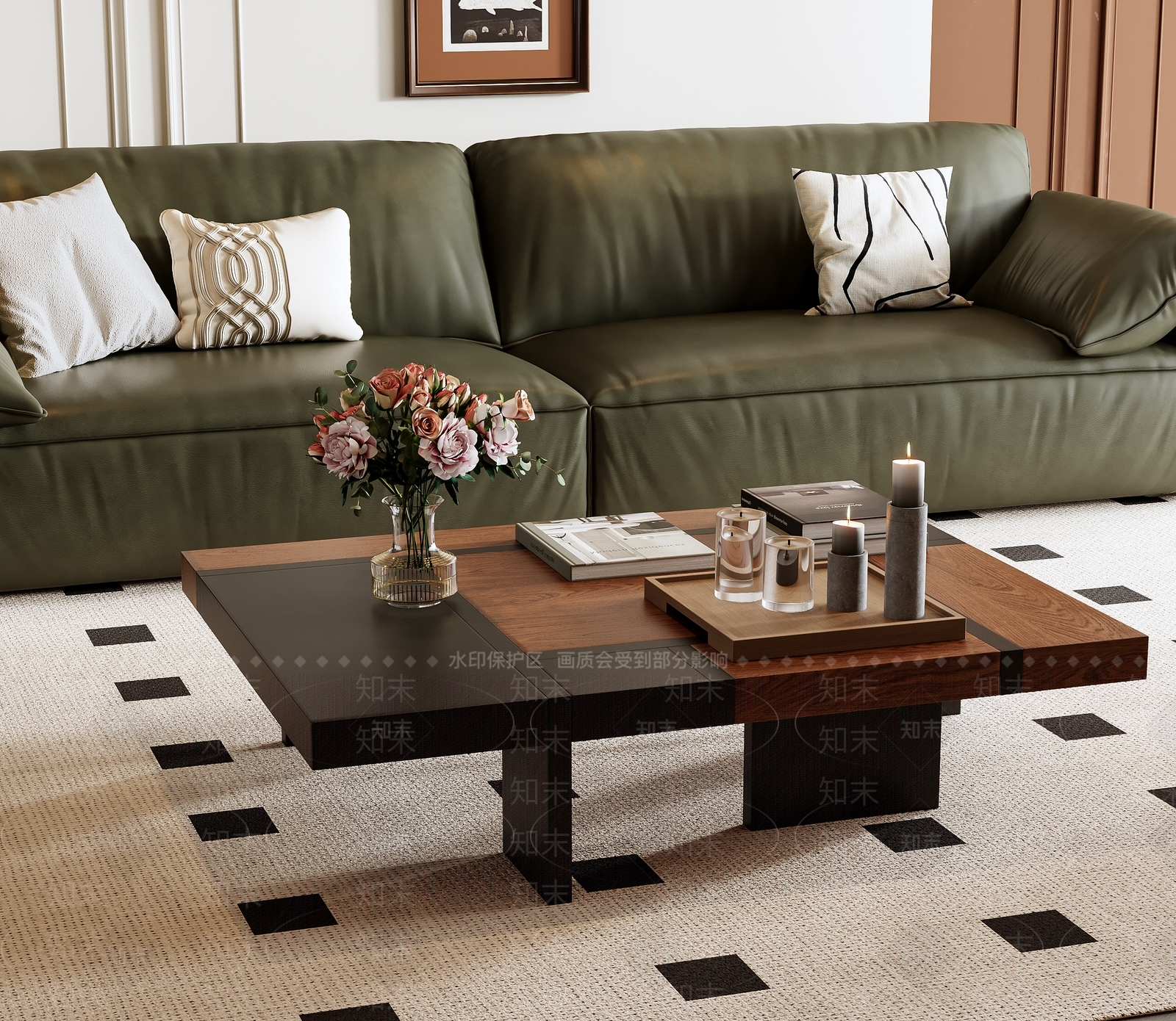 法式中古茶几SU模型下载【ID:1184388079】