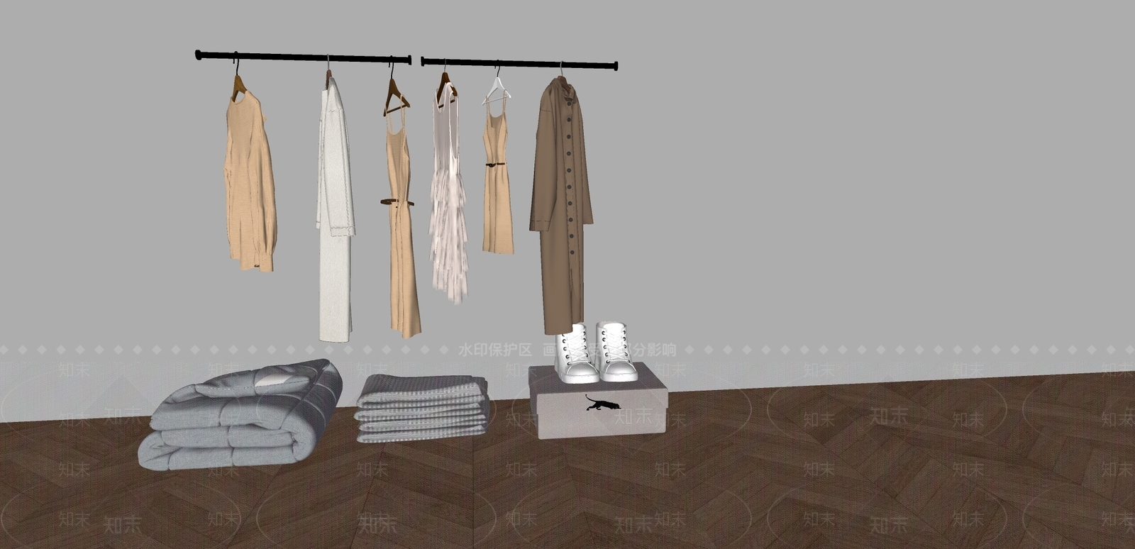 衣服SU模型下载【ID:1184389991】