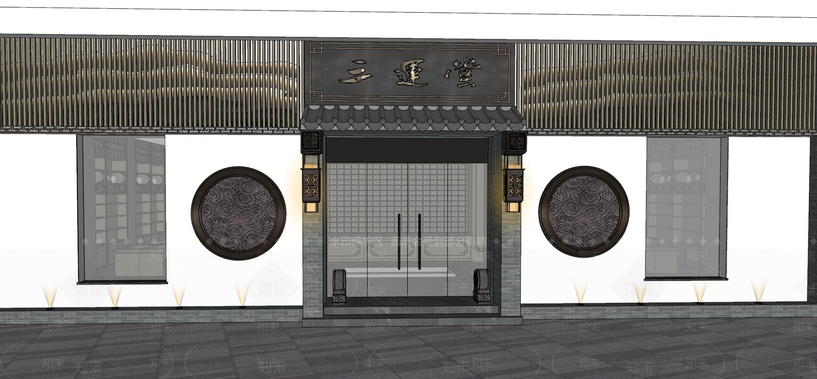 现代新中式其他店铺SU模型下载【ID:1184394032】